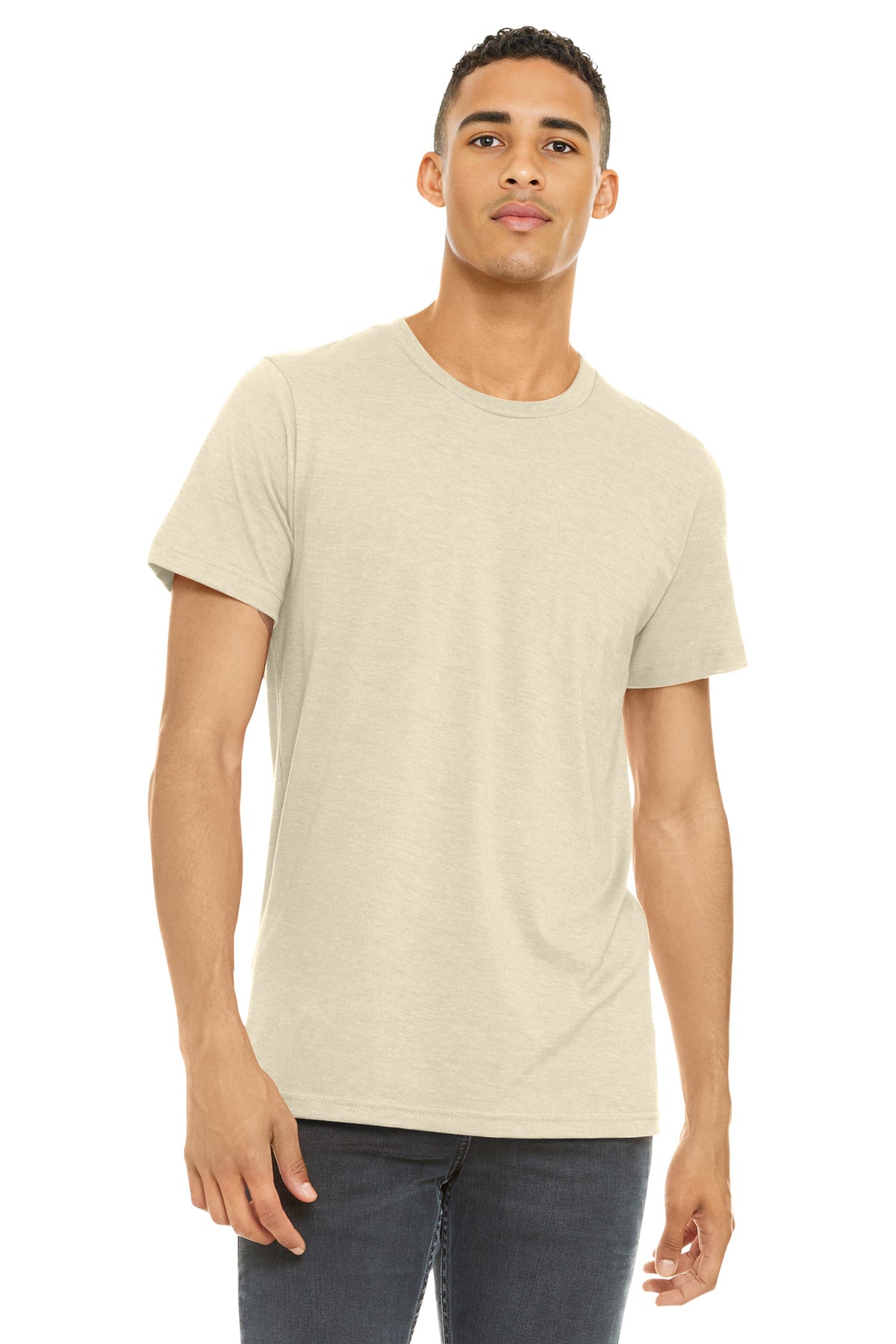 BELLA+CANVAS Unisex Heather CVC Short Sleeve Tee. BC3001CVC
