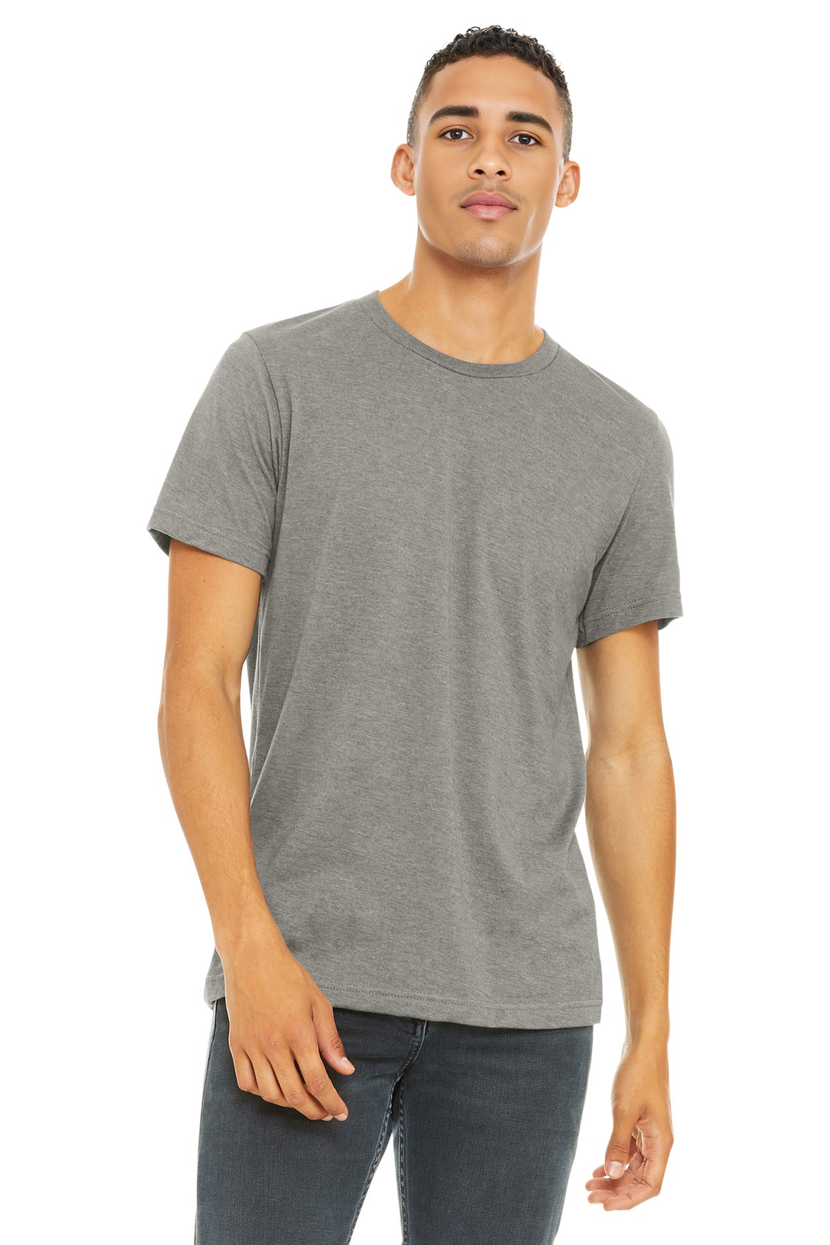 BELLA+CANVAS Unisex Heather CVC Short Sleeve Tee. BC3001CVC