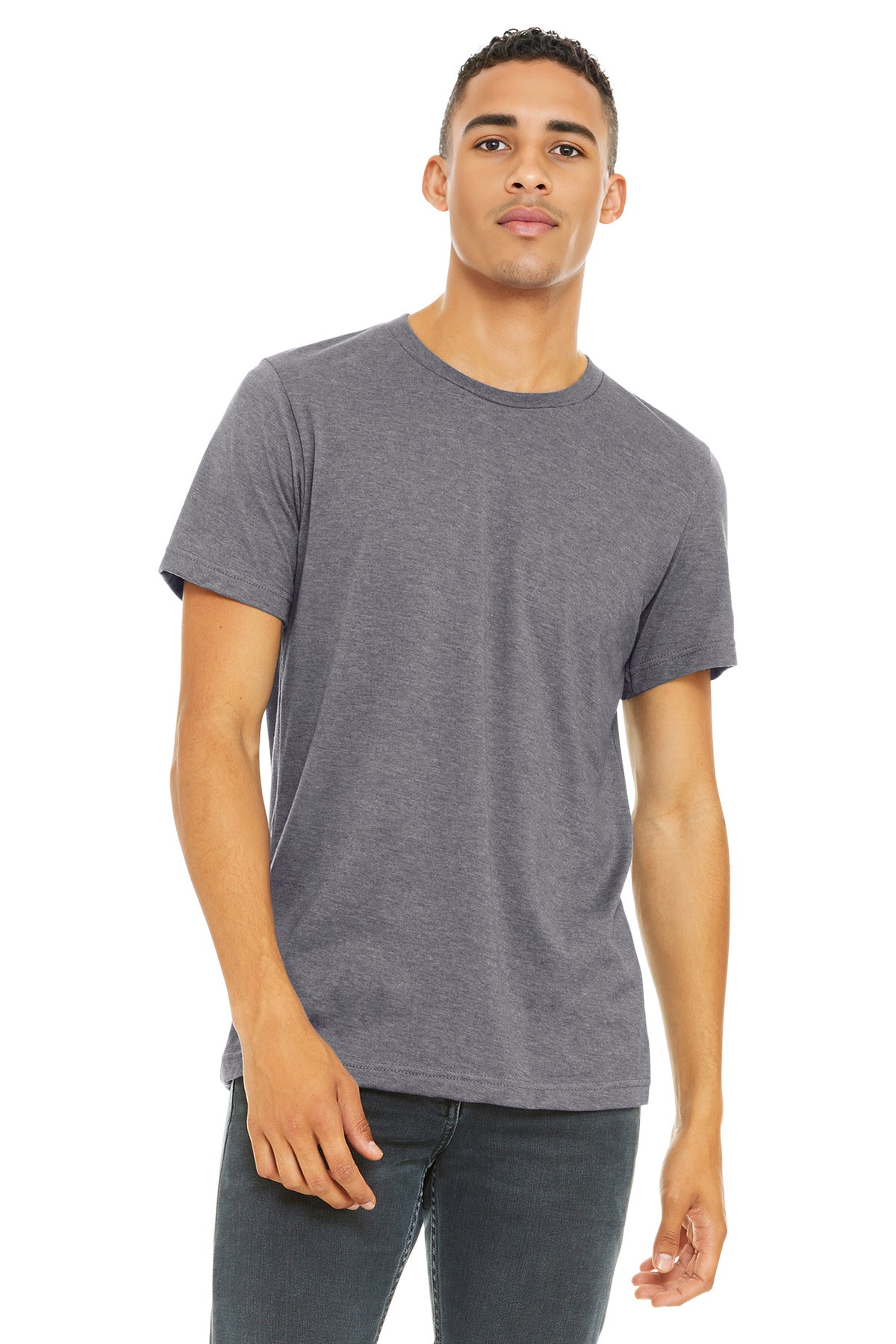BELLA+CANVAS Unisex Heather CVC Short Sleeve Tee. BC3001CVC