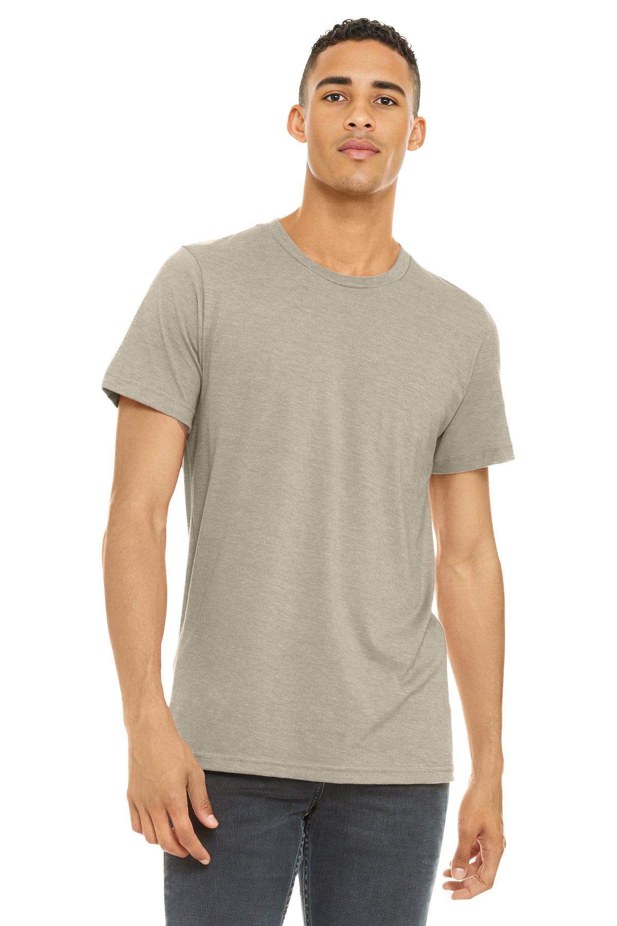 BELLA+CANVAS Unisex Heather CVC Short Sleeve Tee. BC3001CVC