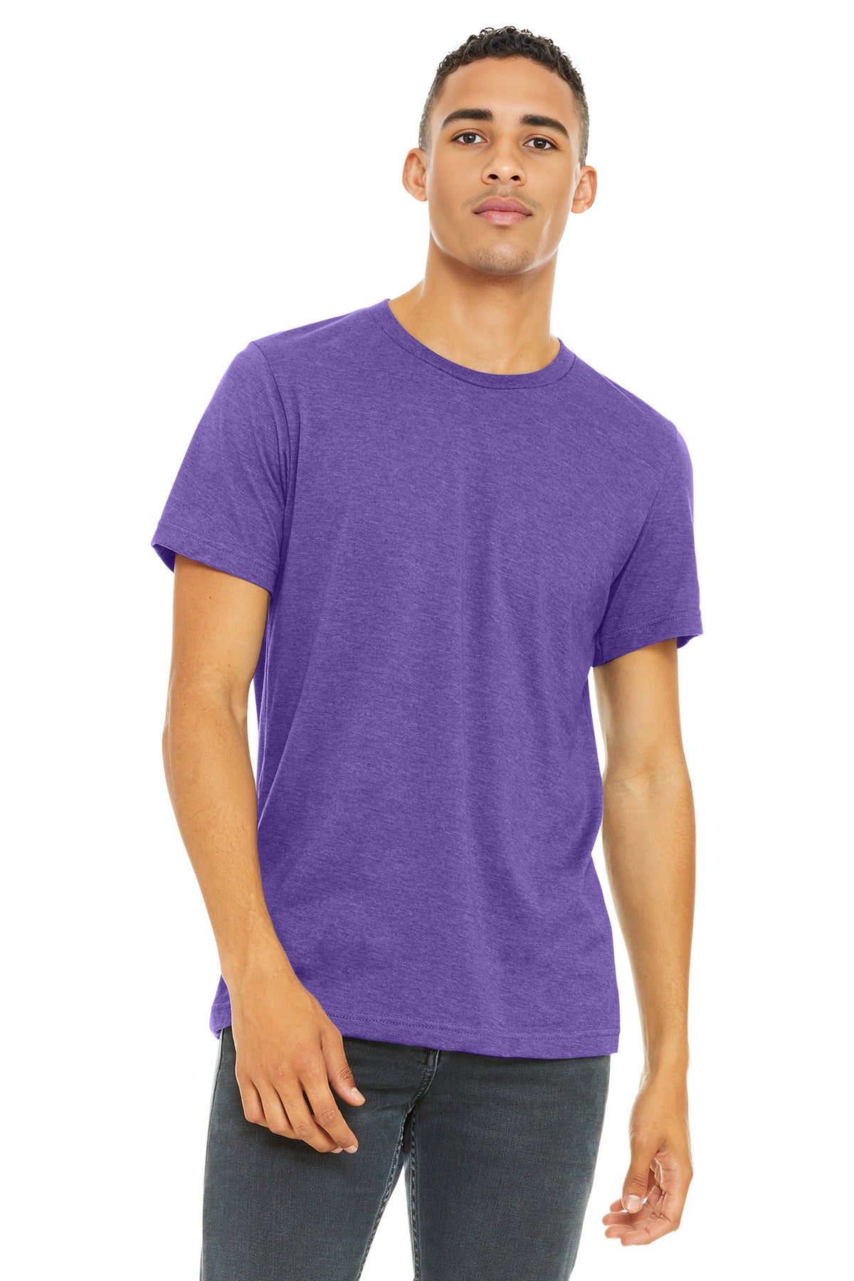 BELLA+CANVAS Unisex Heather CVC Short Sleeve Tee. BC3001CVC