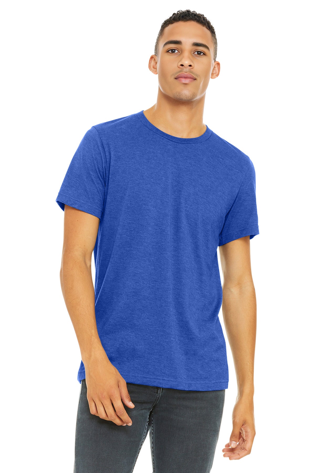 BELLA+CANVAS Unisex Heather CVC Short Sleeve Tee. BC3001CVC