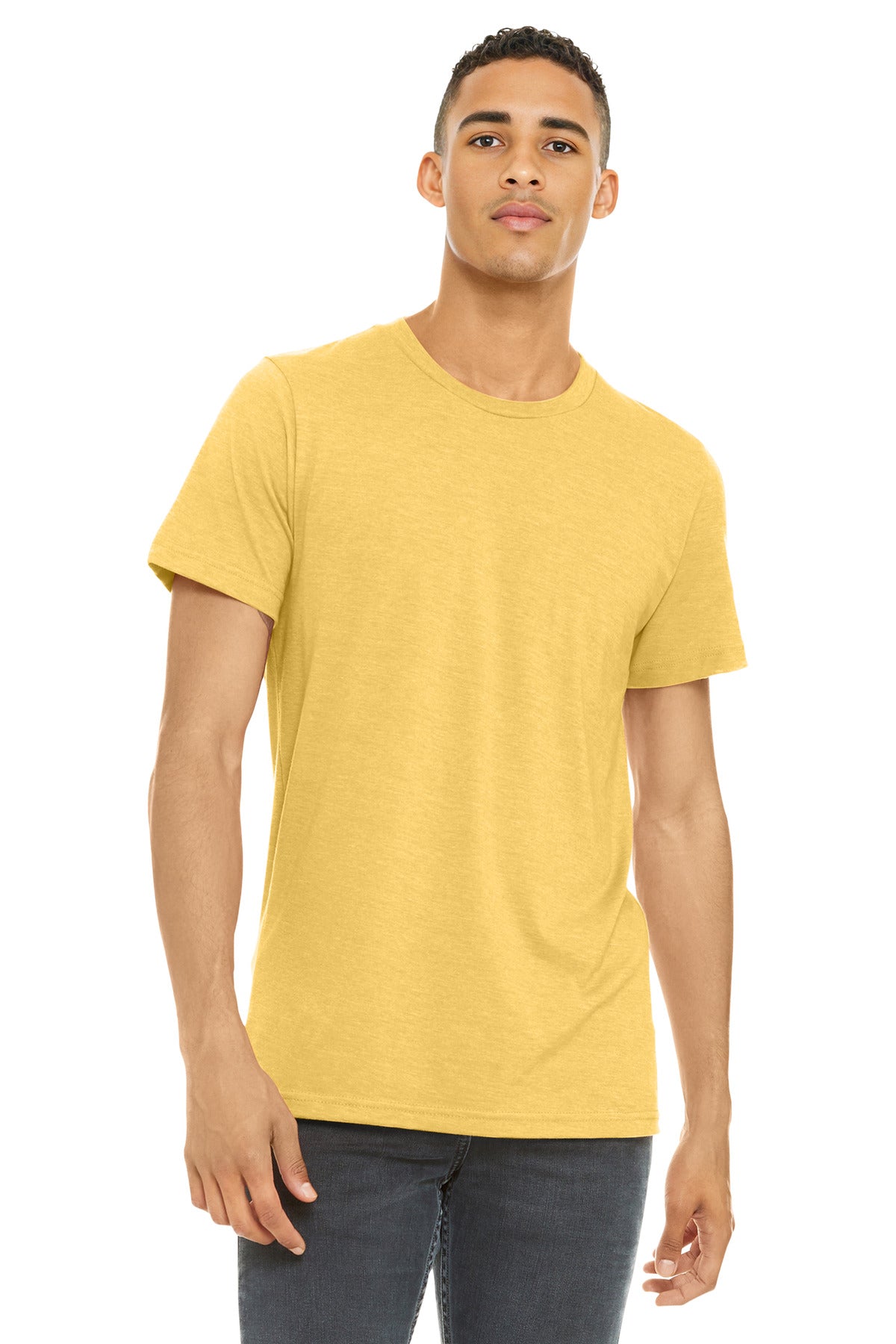 BELLA+CANVAS Unisex Heather CVC Short Sleeve Tee. BC3001CVC