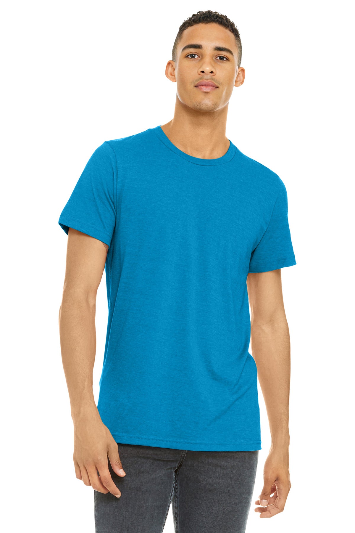 BELLA+CANVAS Unisex Heather CVC Short Sleeve Tee. BC3001CVC