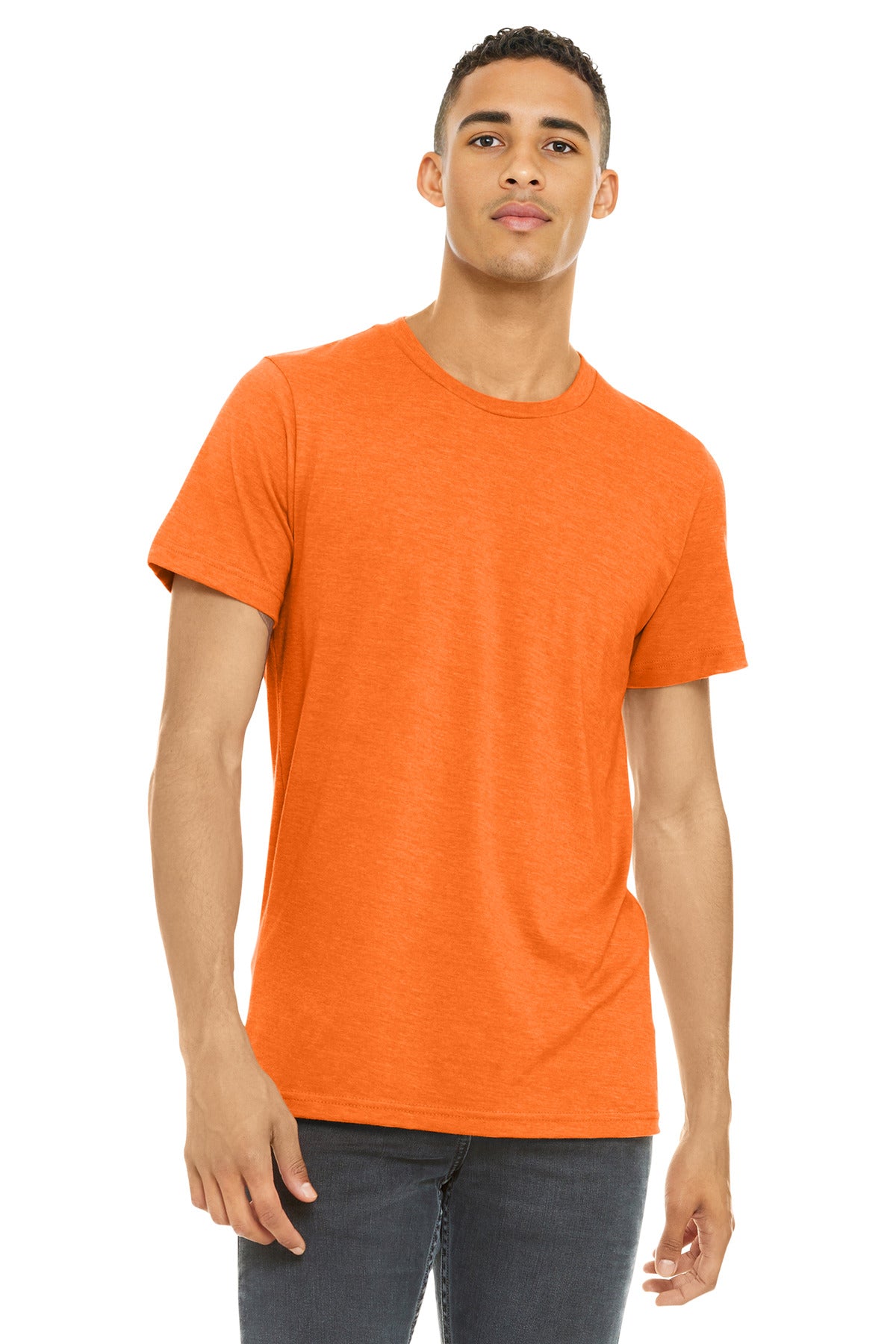 BELLA+CANVAS Unisex Heather CVC Short Sleeve Tee. BC3001CVC