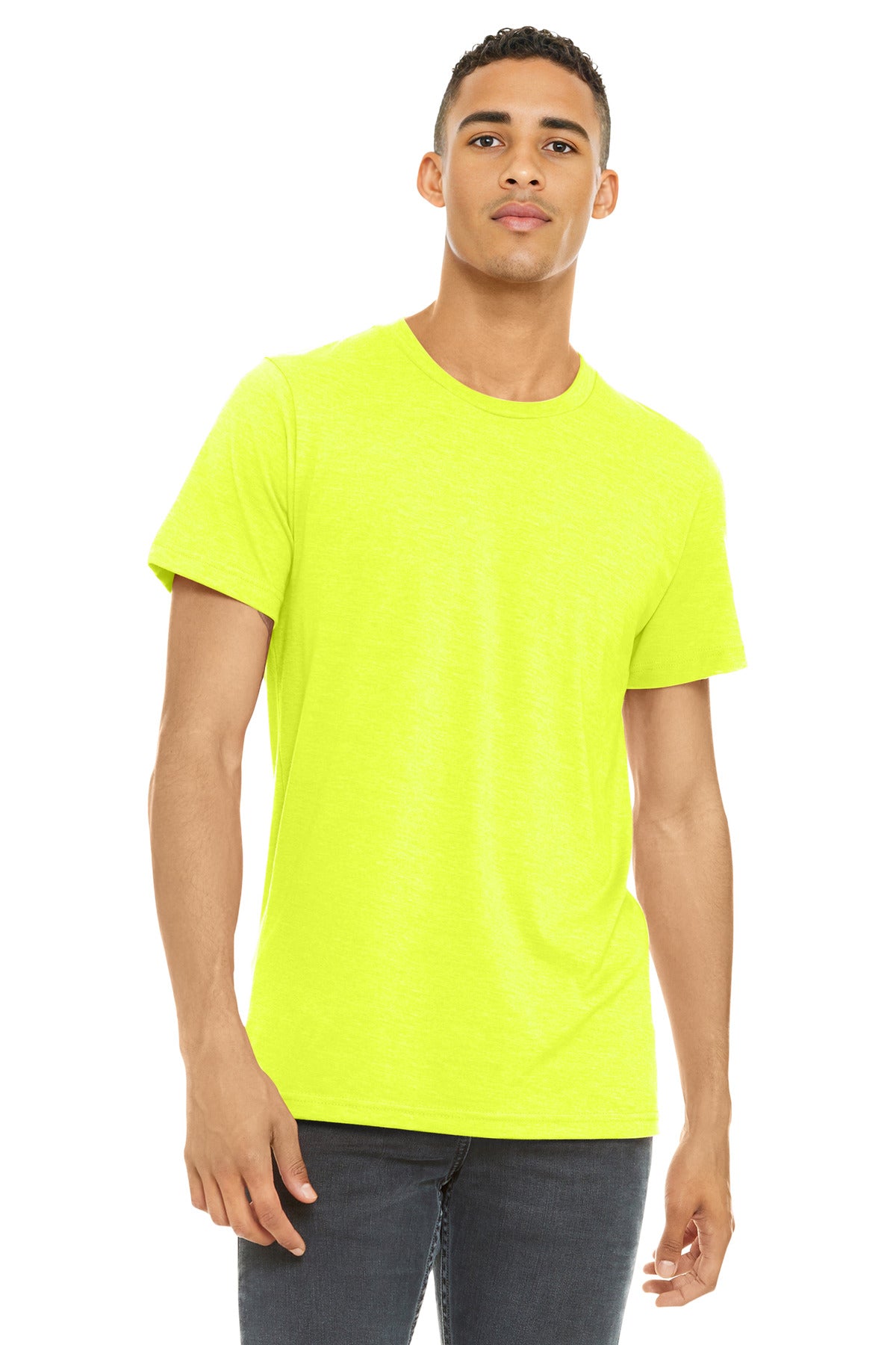 BELLA+CANVAS Unisex Heather CVC Short Sleeve Tee. BC3001CVC