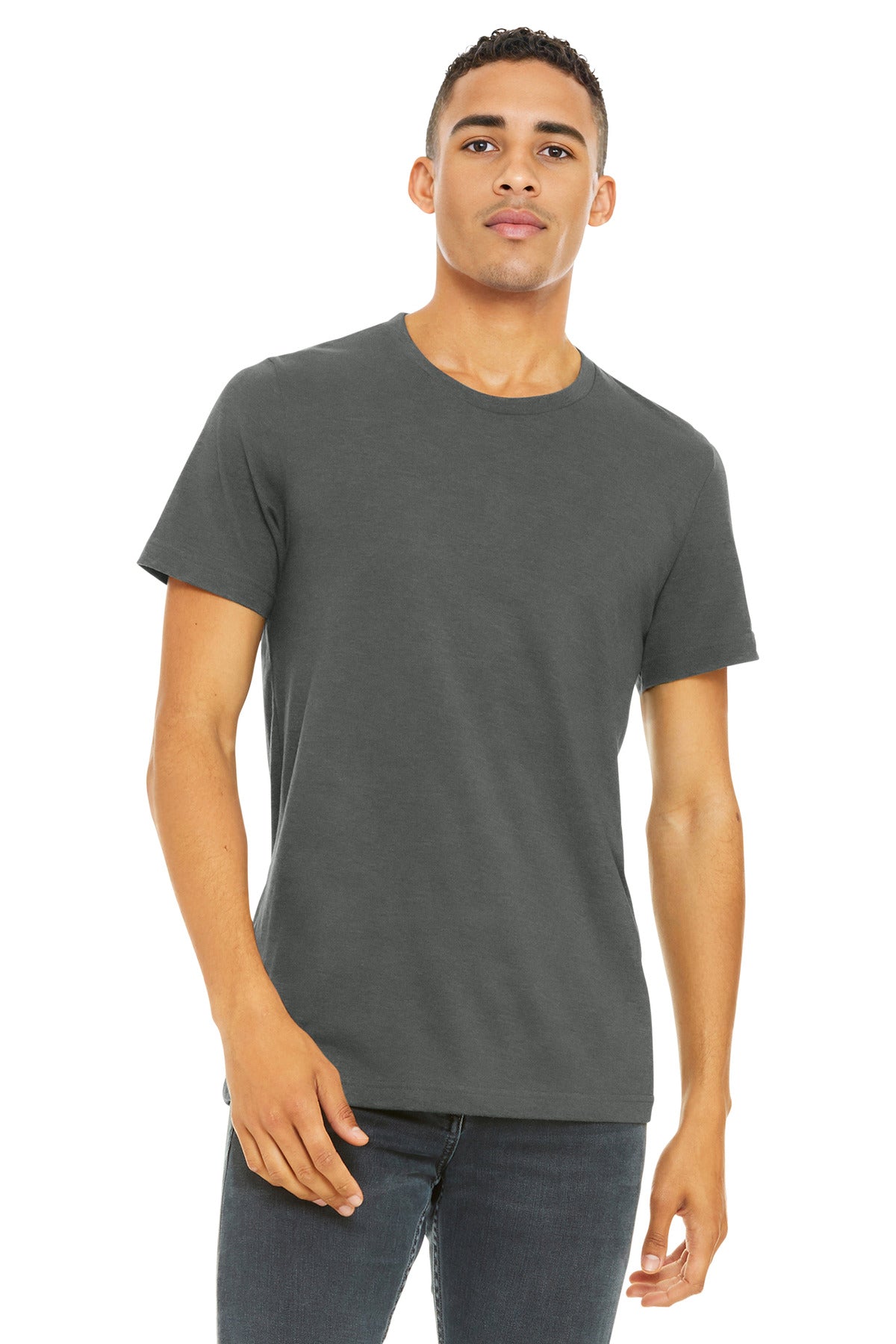 BELLA+CANVAS Unisex Heather CVC Short Sleeve Tee. BC3001CVC
