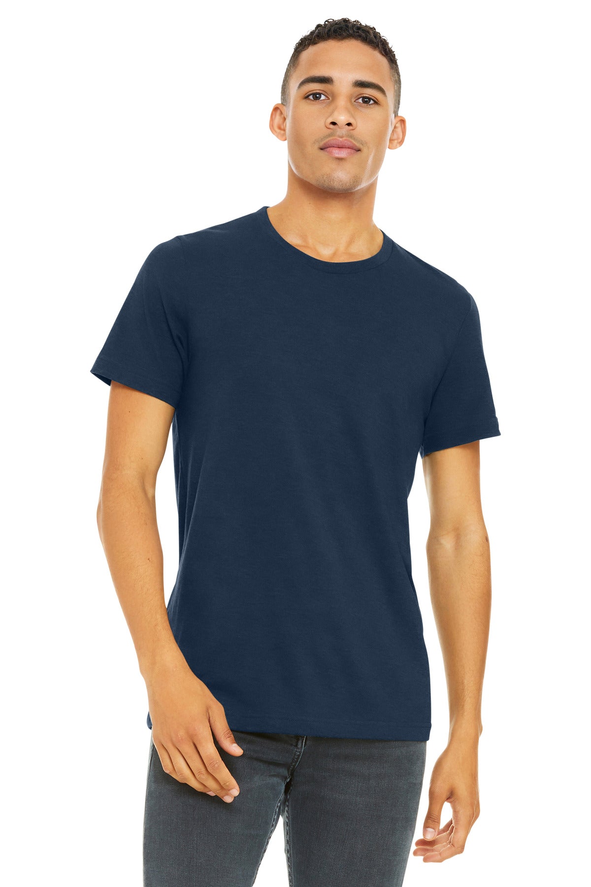 BELLA+CANVAS Unisex Heather CVC Short Sleeve Tee. BC3001CVC