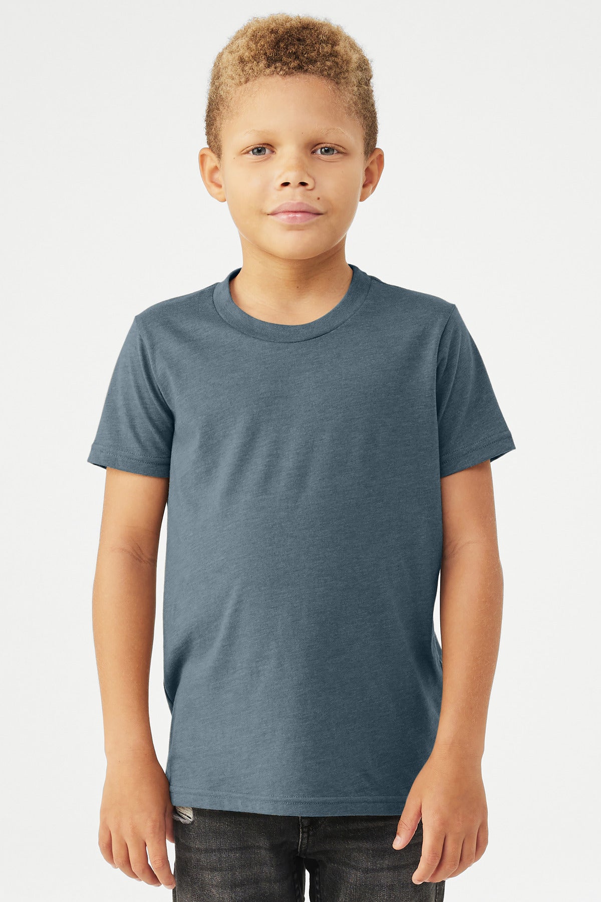 BELLA+CANVAS Youth Heather CVC Tee BC3001YCVC