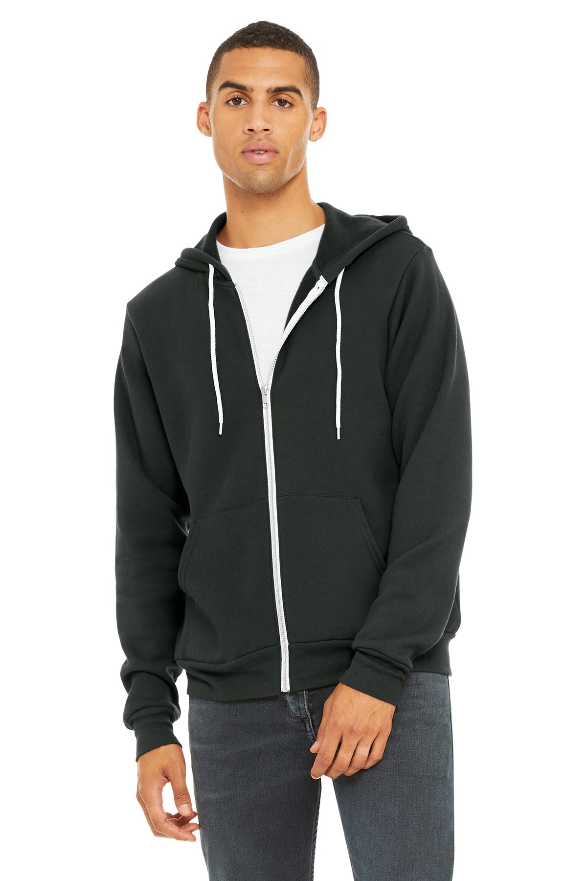 BELLA+CANVAS Unisex Sponge Fleece Full-Zip Hoodie. BC3739