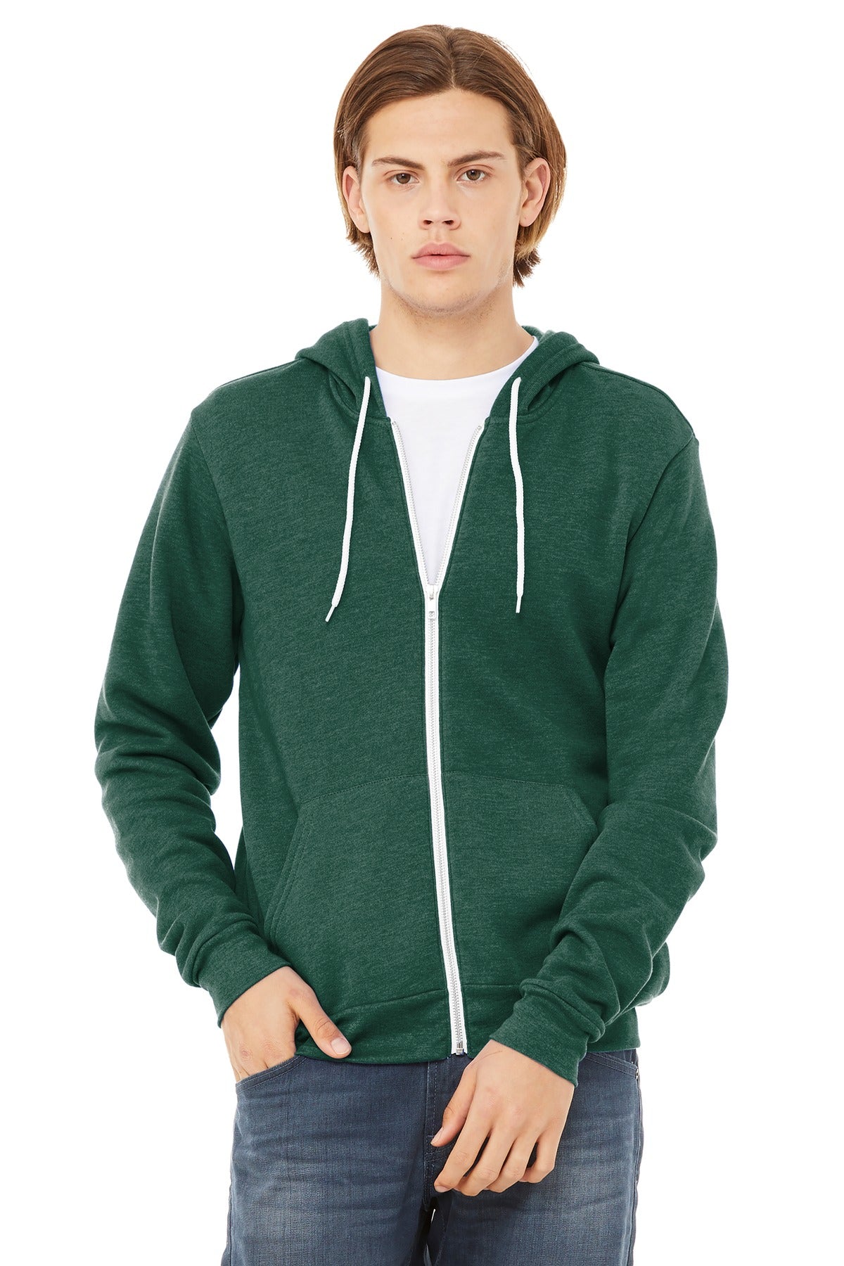 BELLA+CANVAS Unisex Sponge Fleece Full-Zip Hoodie. BC3739