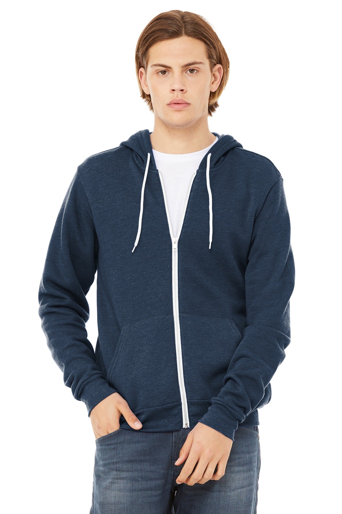 BELLA+CANVAS Unisex Sponge Fleece Full-Zip Hoodie. BC3739