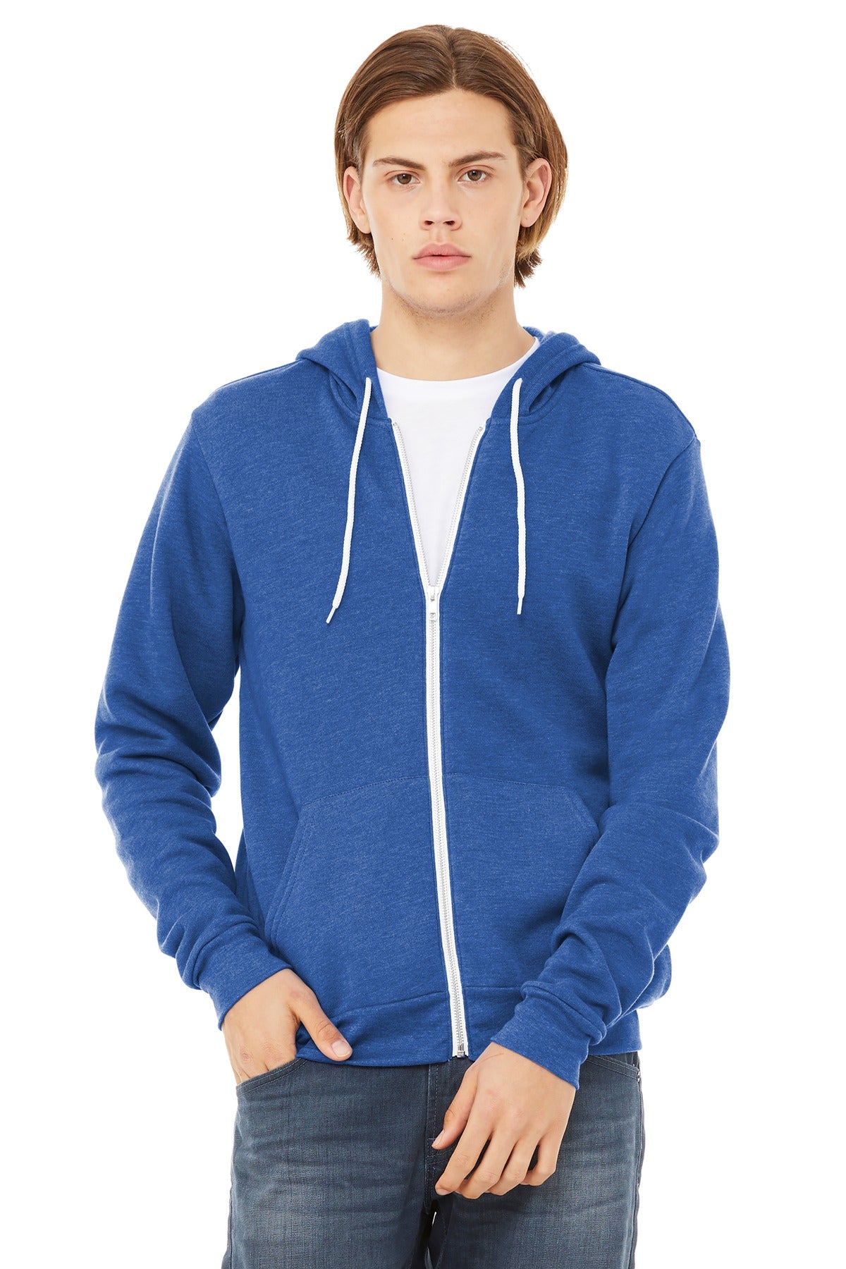 BELLA+CANVAS Unisex Sponge Fleece Full-Zip Hoodie. BC3739