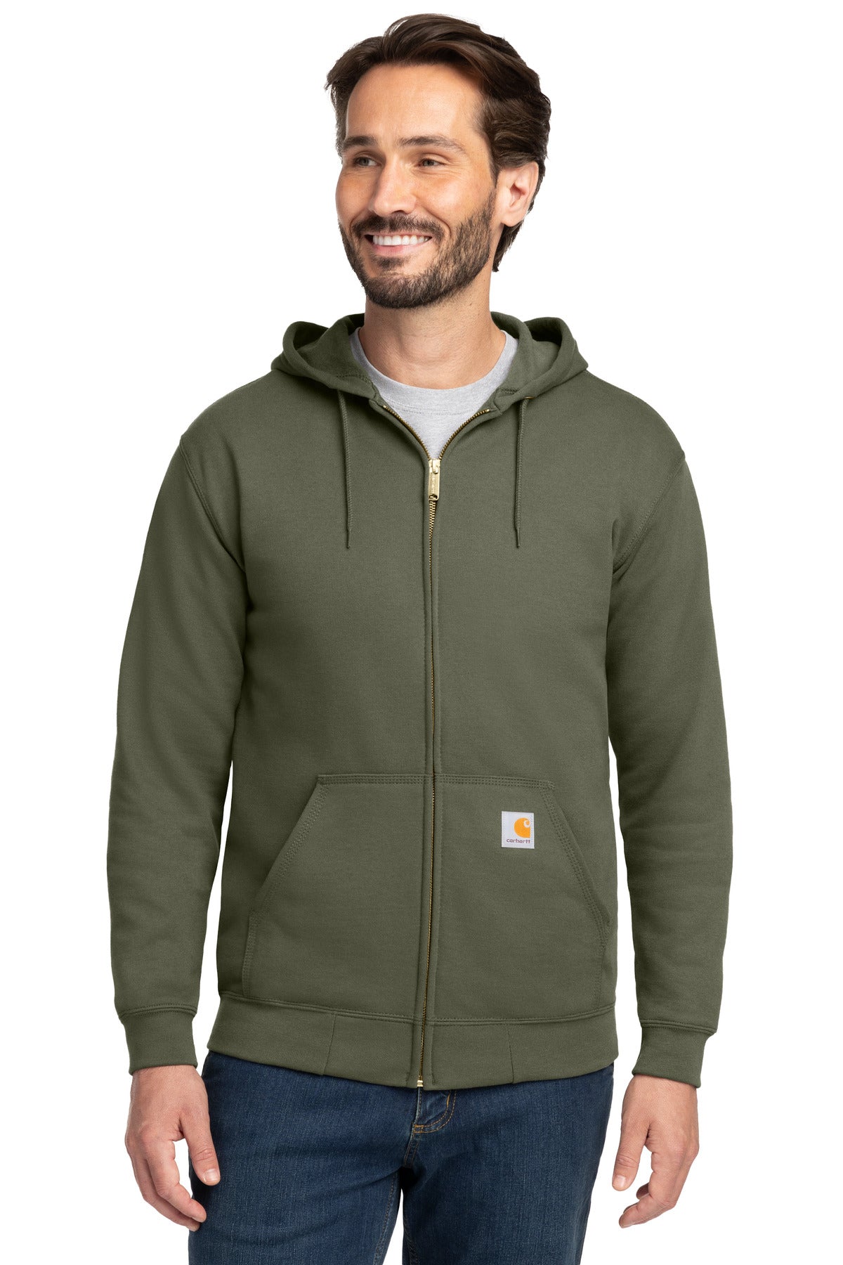 Carhartt Midweight Hooded Zip-Front Sweatshirt. CTK122