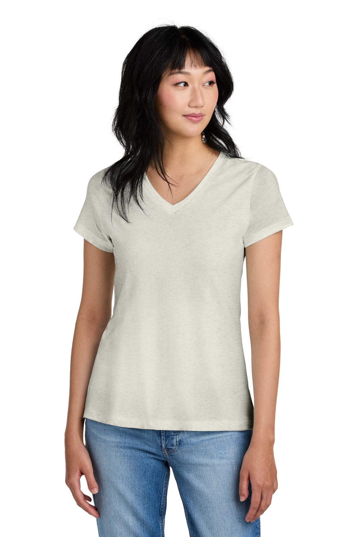District ®  - Women's Perfect Weight ®  V-Neck Tee. DM1170L