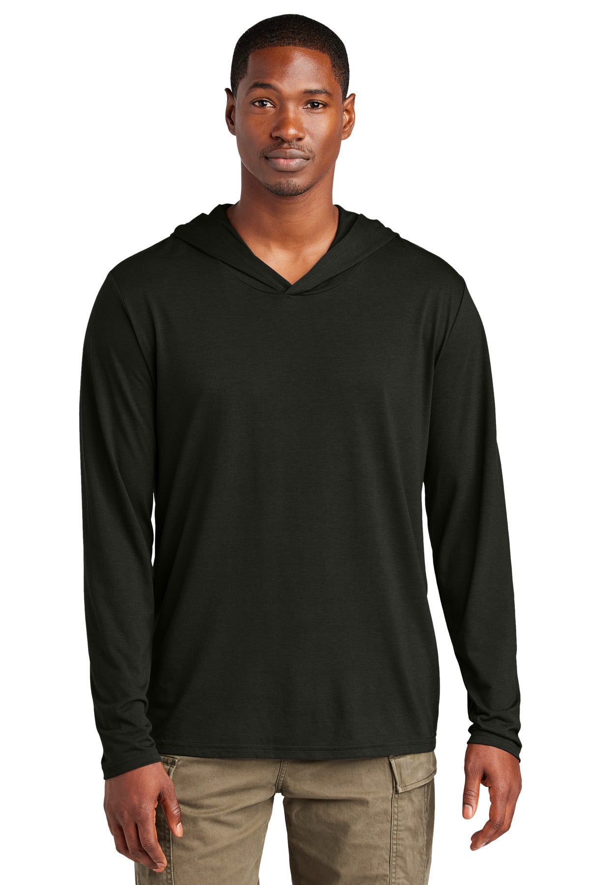 DM139 – District   Perfect Tri   Long Sleeve Hoodie.