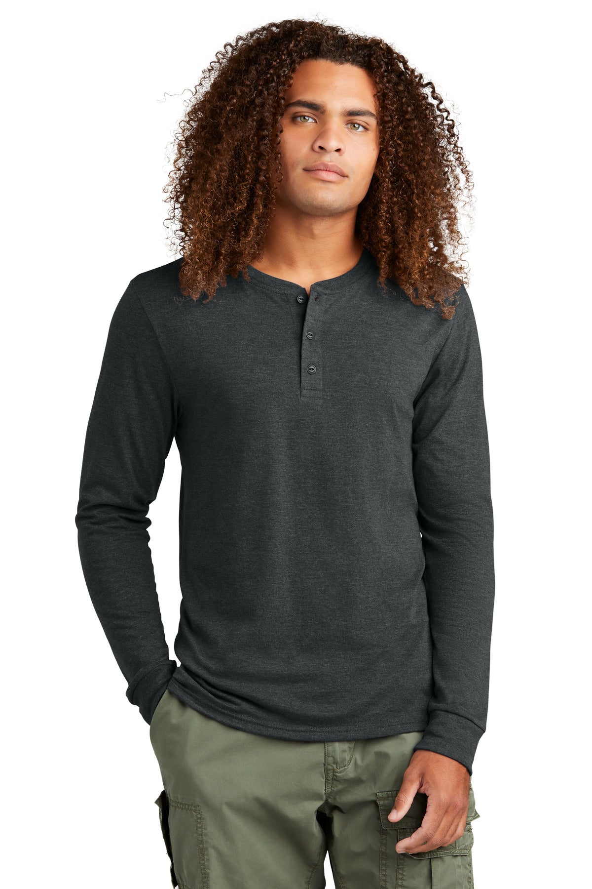 District ®  Perfect Tri ®  Long Sleeve Henley DT145