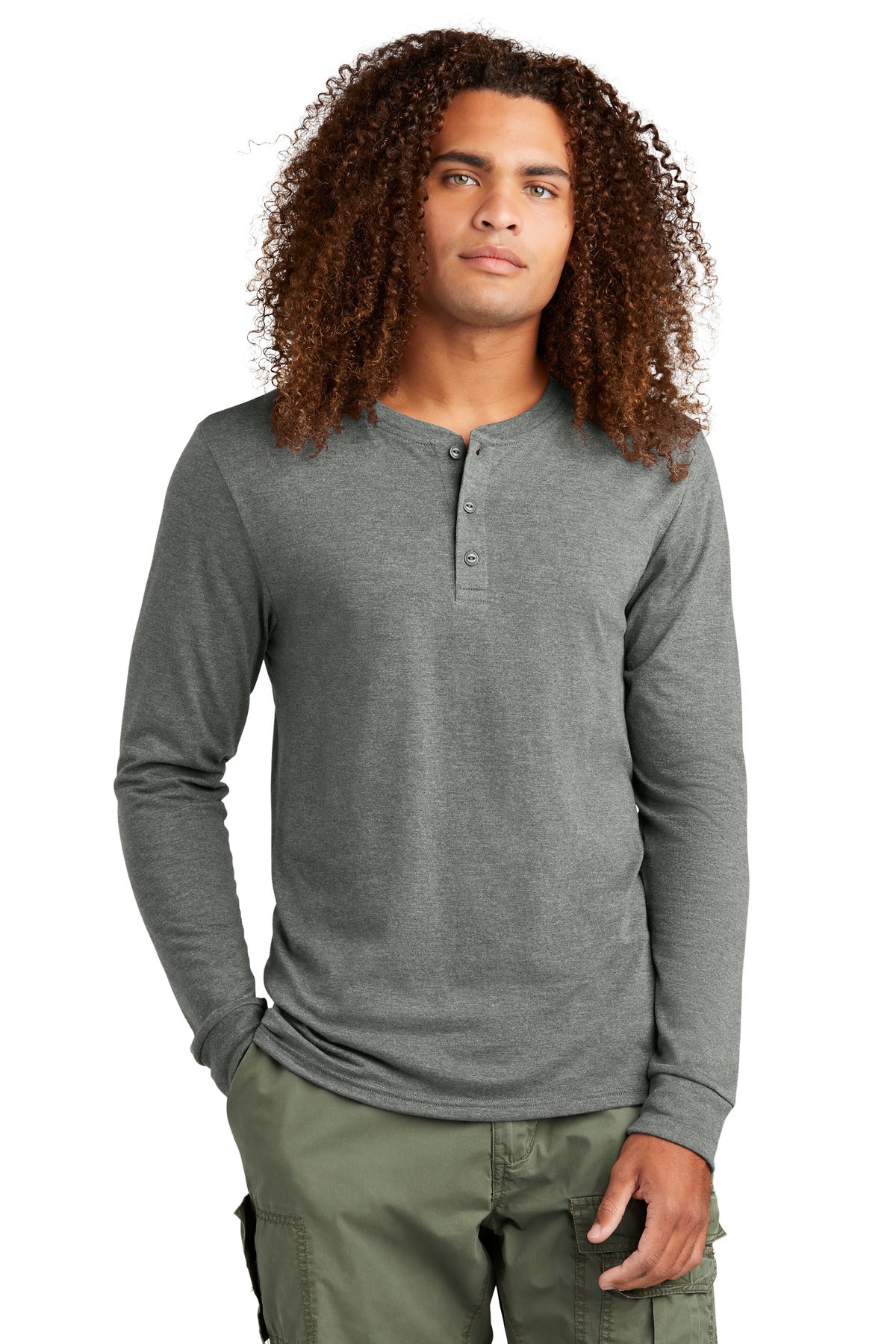 District ®  Perfect Tri ®  Long Sleeve Henley DT145