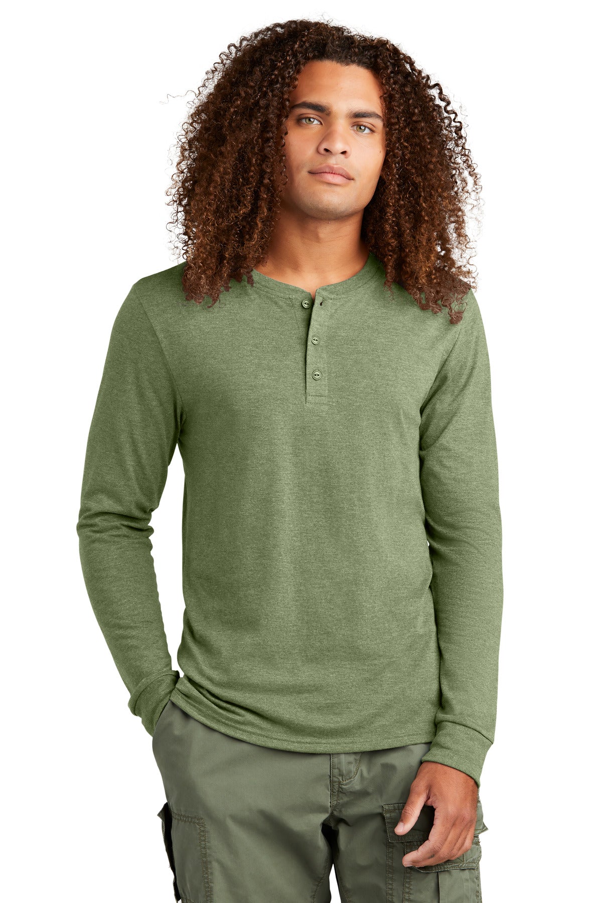 District ®  Perfect Tri ®  Long Sleeve Henley DT145