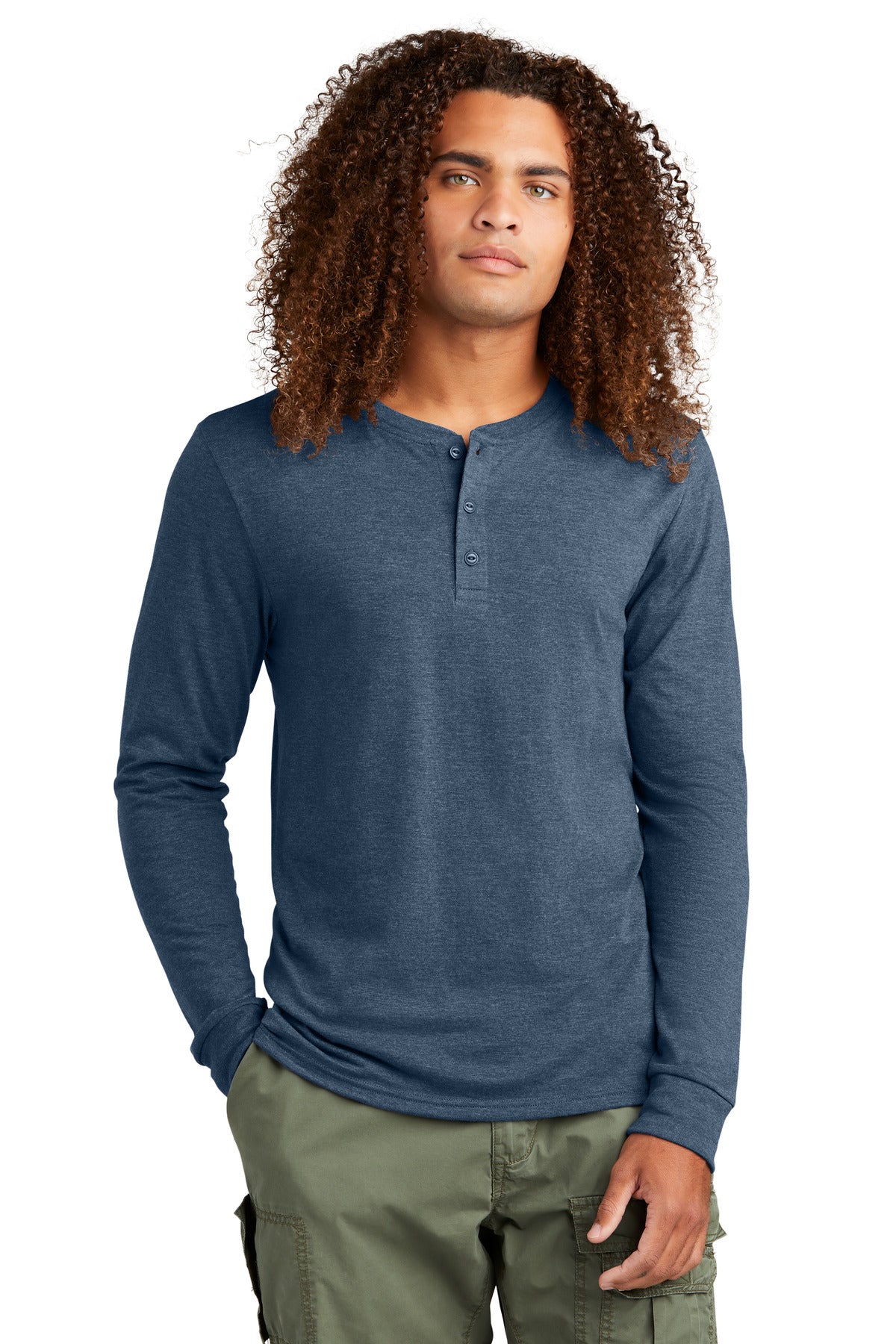 District ®  Perfect Tri ®  Long Sleeve Henley DT145