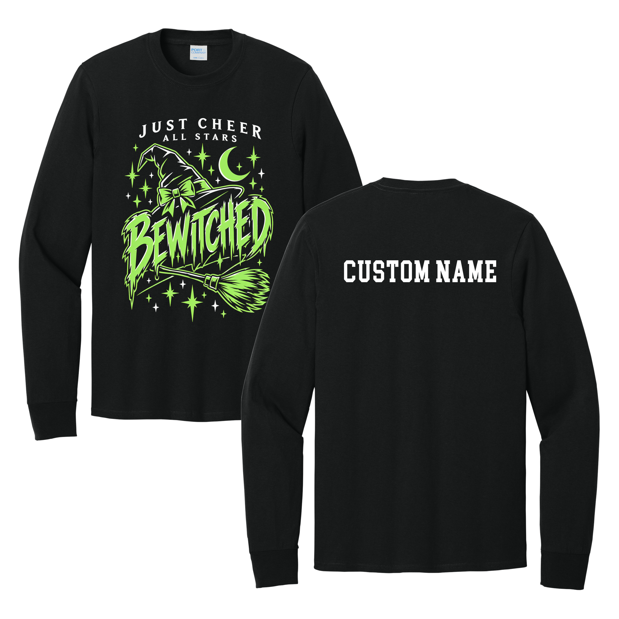 Bewitched Longsleeve - Just Cheer (Custom Name back)