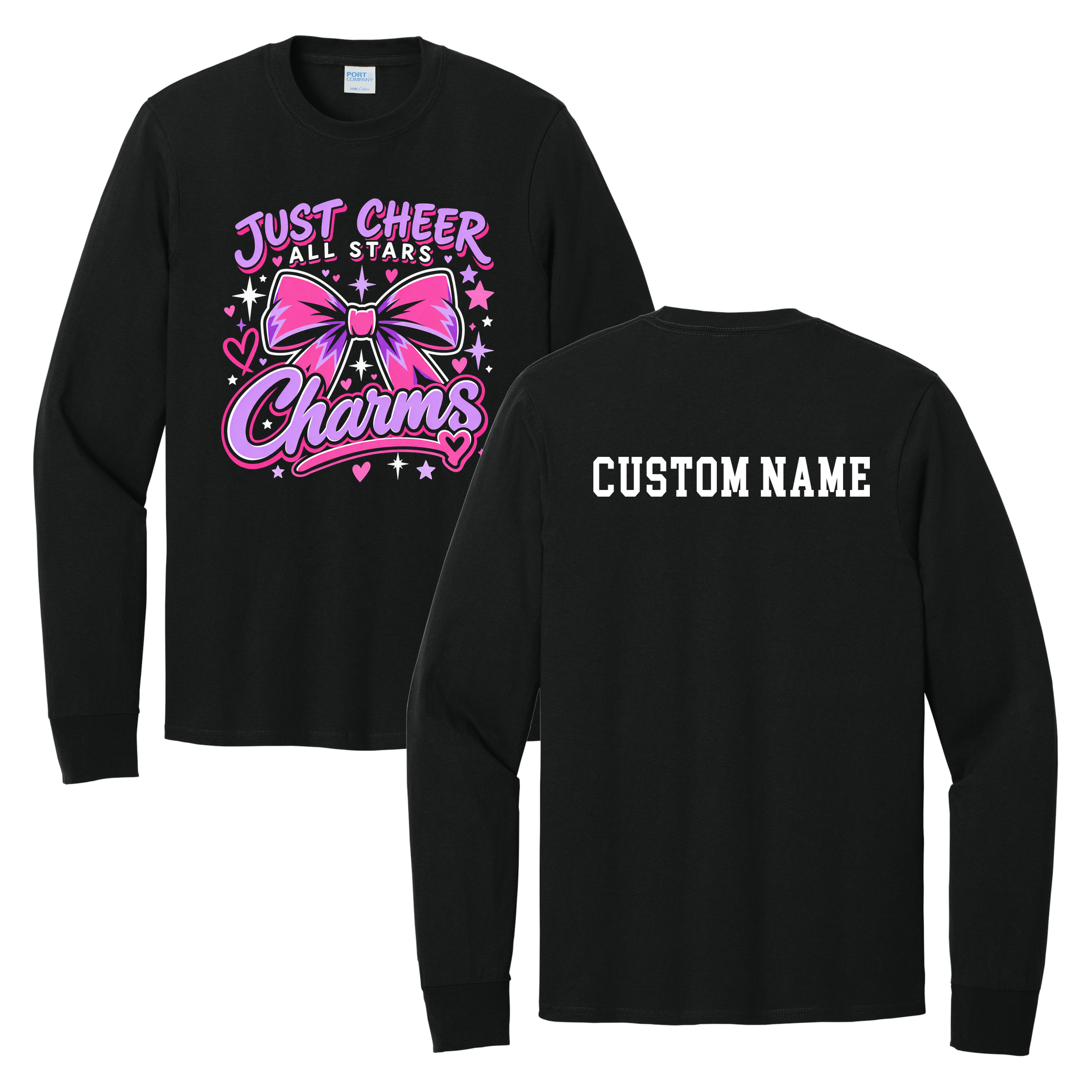 Charms Longsleeve - Just Cheer (Custom Name back)
