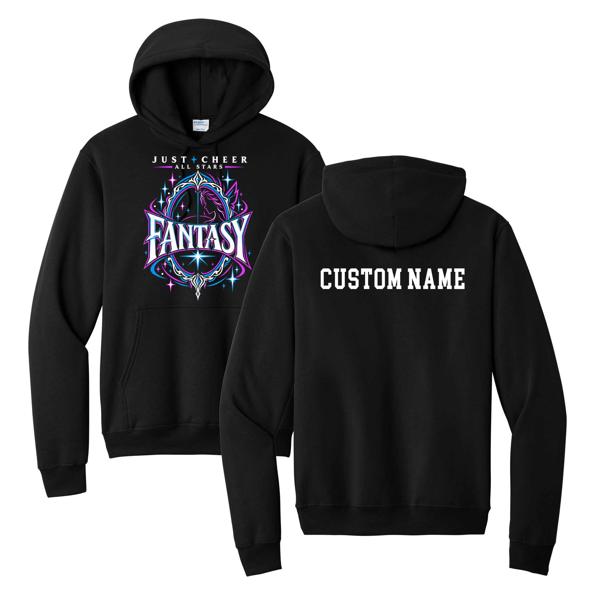 Fantasy Hoodie - Just Cheer (Custom Name back)