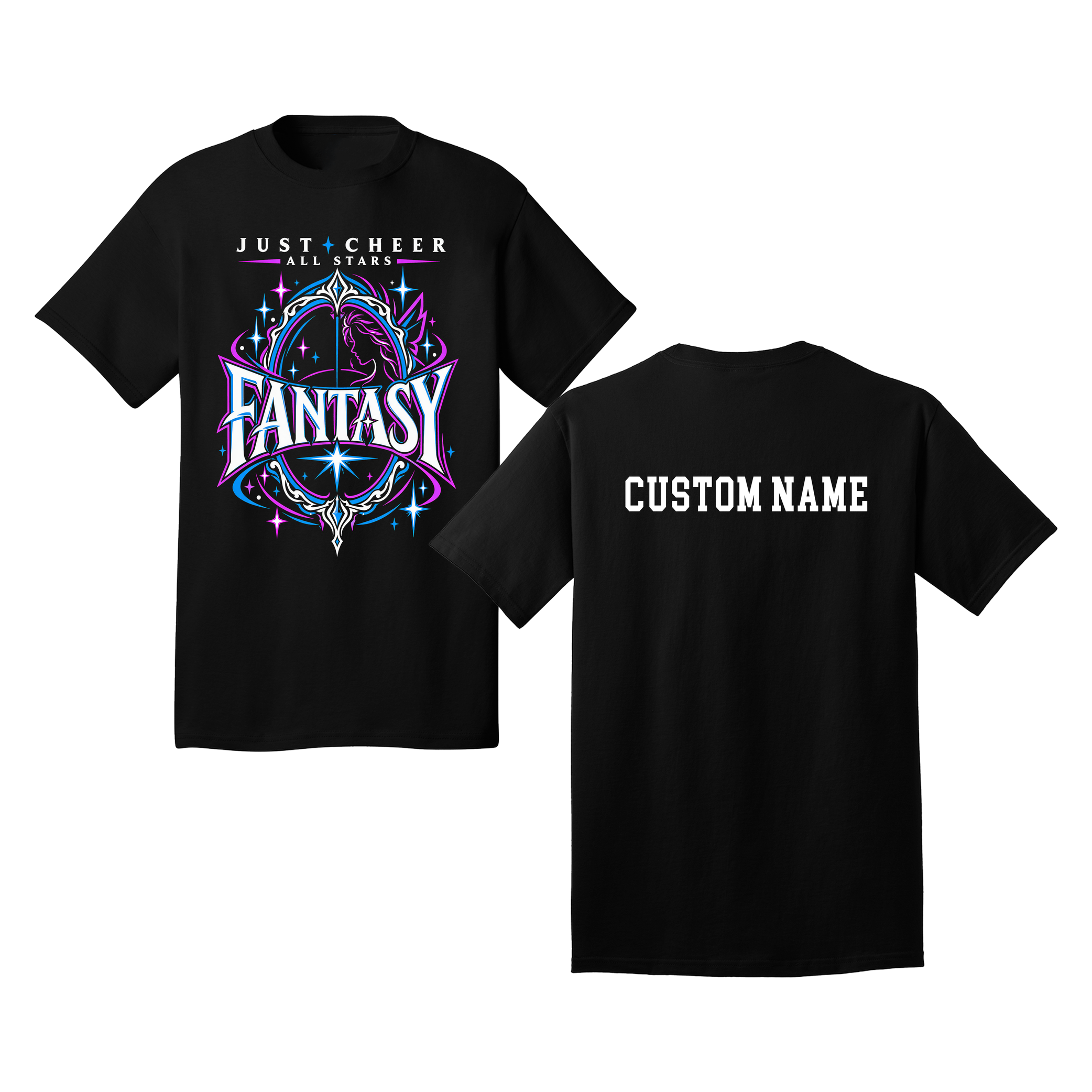 Fantasy T-Shirt - Just Cheer (Custom Name back)