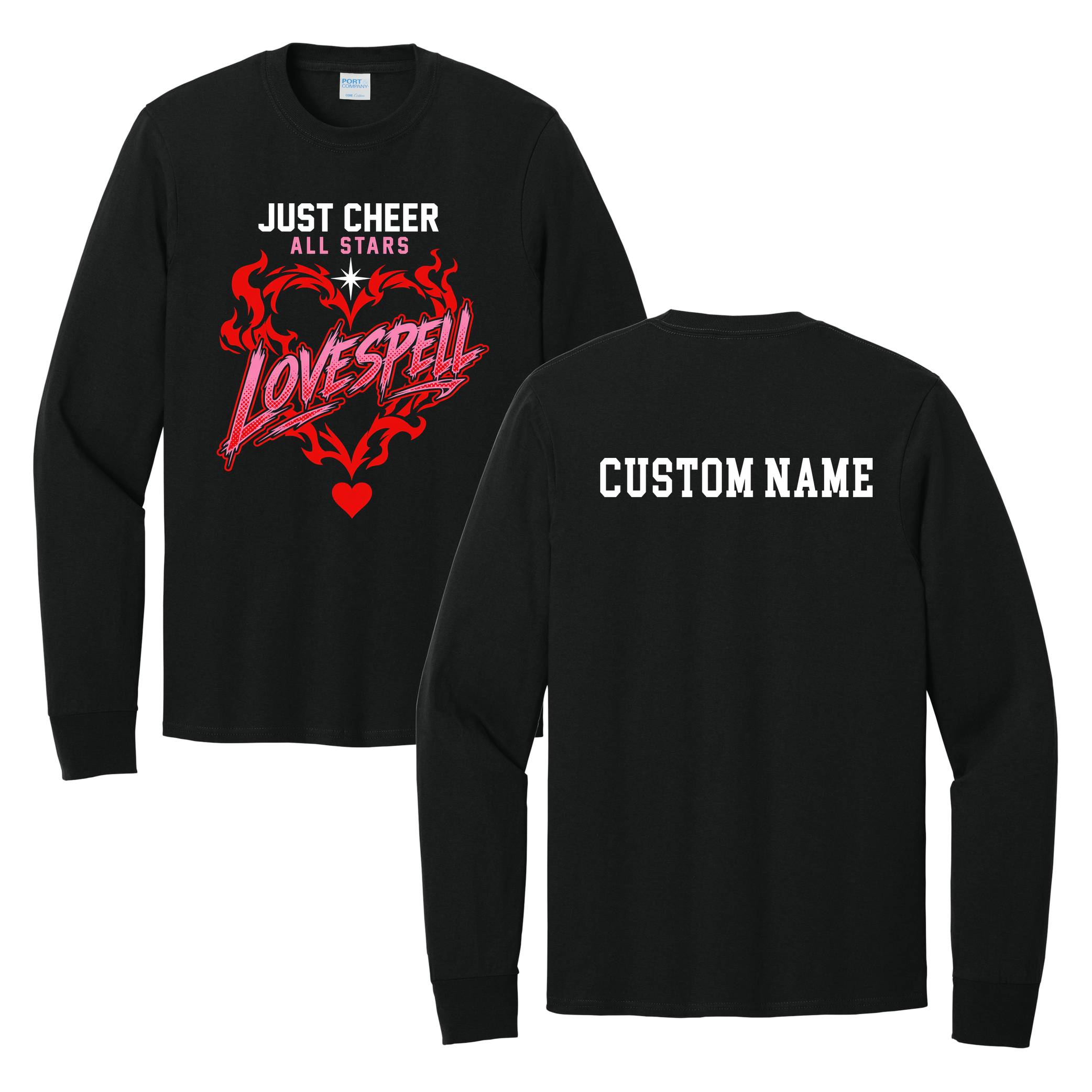 Lovespell Longsleeve - Just Cheer (Custom Name back)