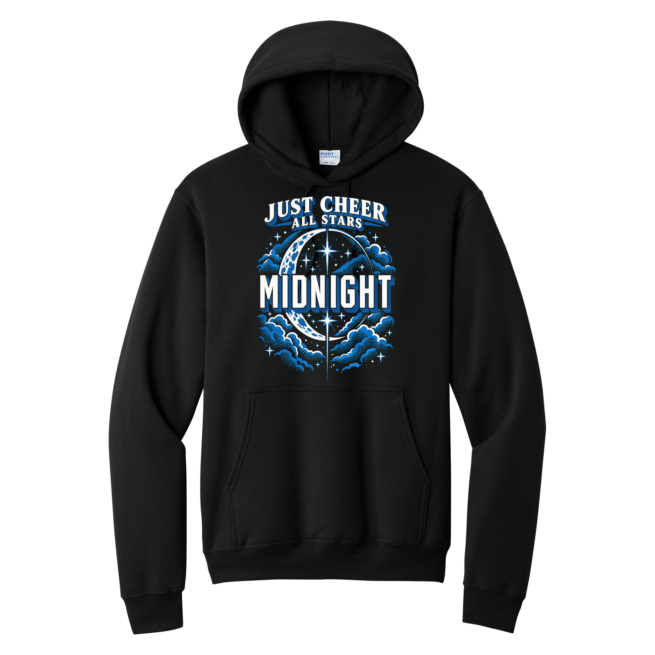 Midnight Hoodie - Just Cheer
