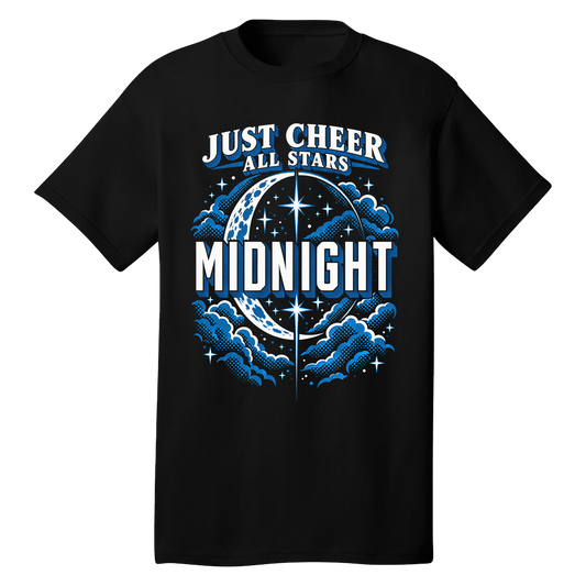 Midnight T-Shirt - Just Cheer