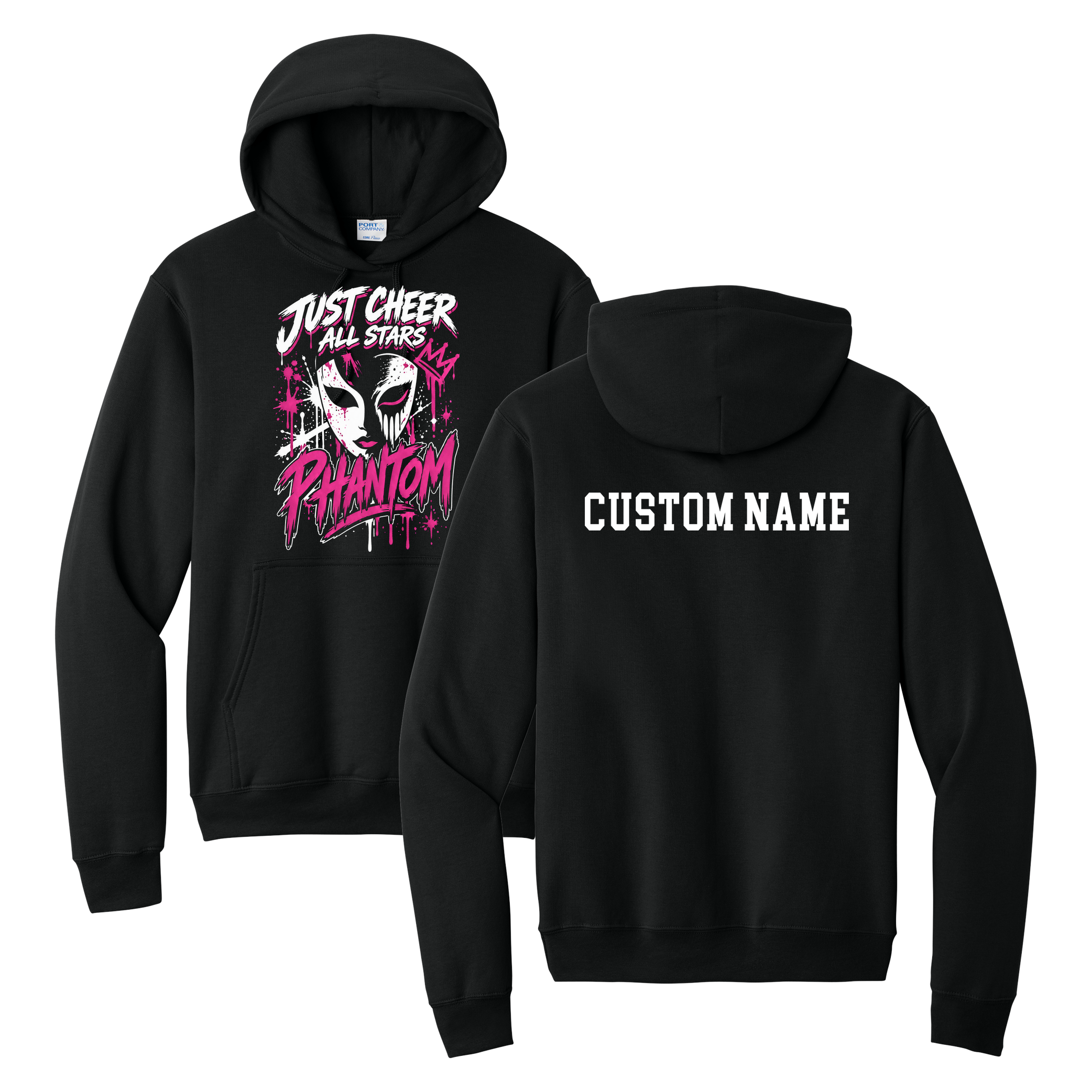Phantom Hoodie - Just Cheer (Custom Name back)