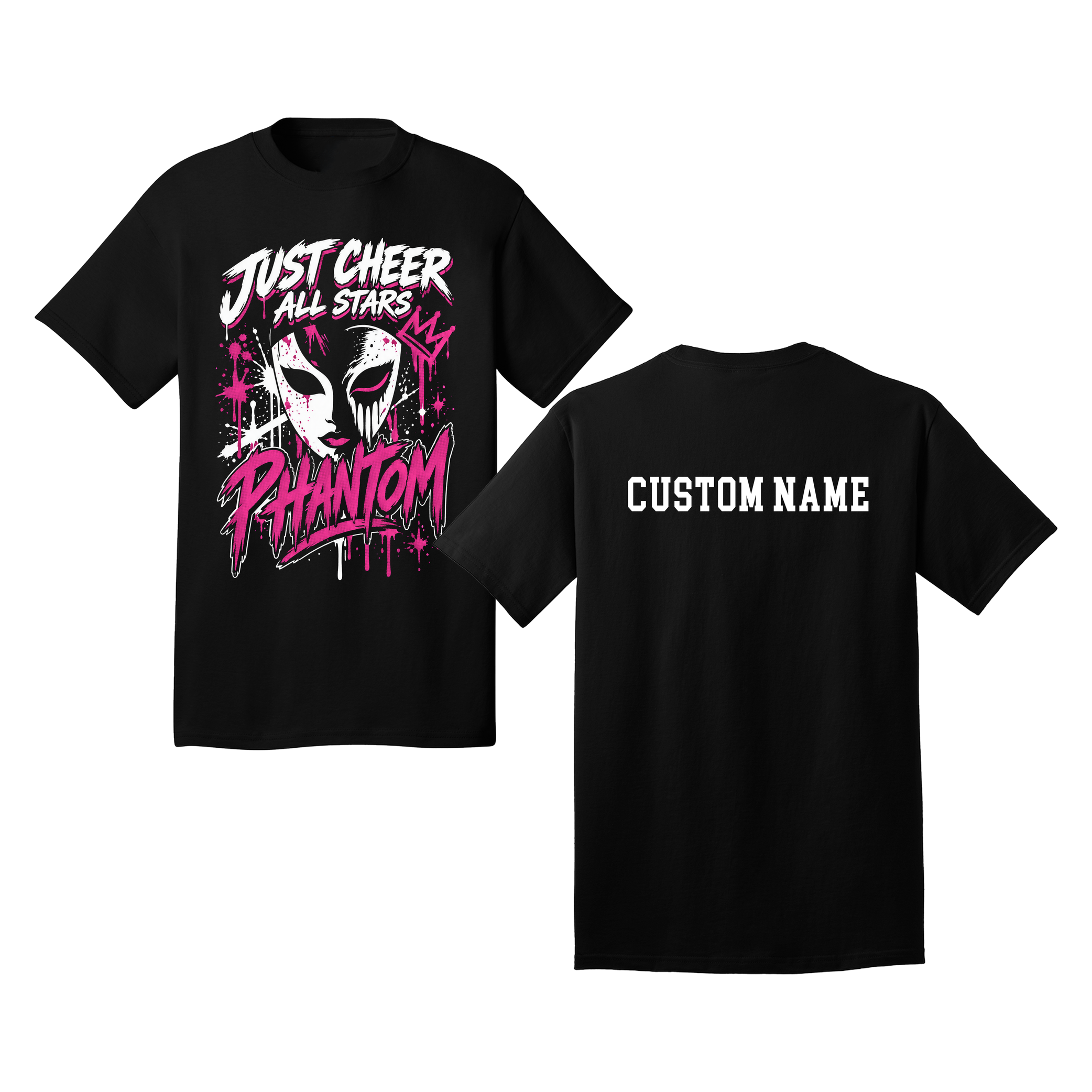 Phantom T-Shirt - Just Cheer (Custom Name back)