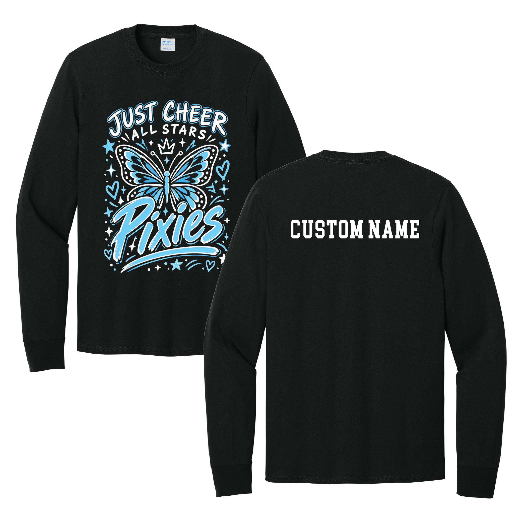 Pixies Longsleeve - Just Cheer (Custom Name back)