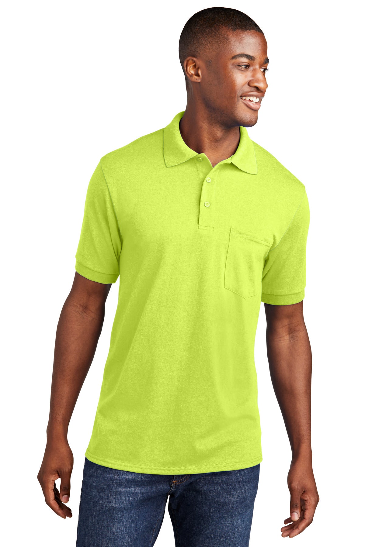 Port & Company ®  Core Blend Jersey Knit Pocket Polo. KP55P