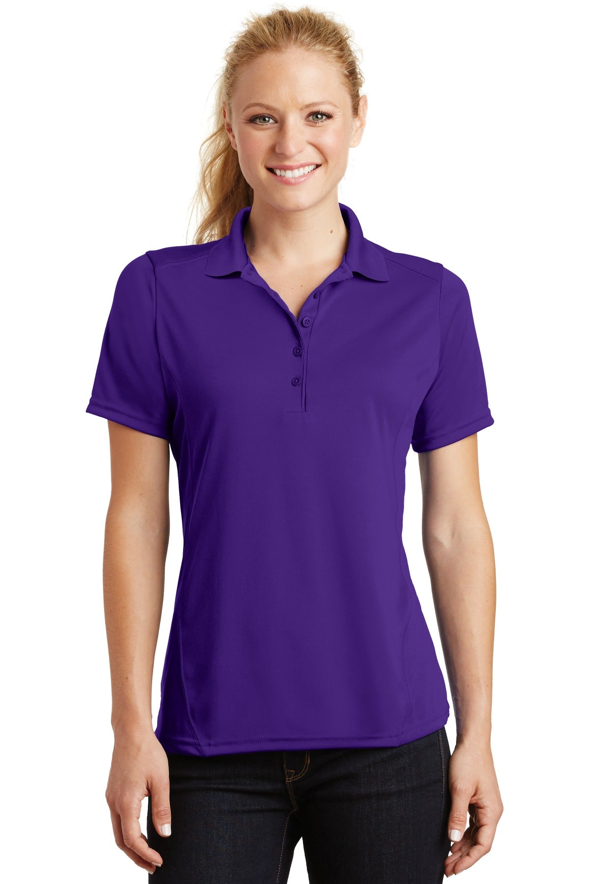 Sport-Tek ®  Women's Dry Zone ®  Raglan Accent Polo. L475