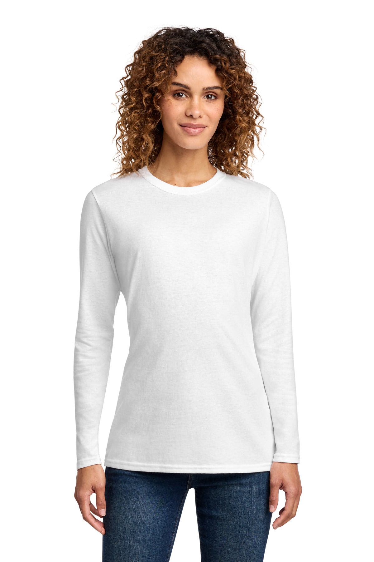 Port & Co Women's Long Sleeve Core Cotton Tee. LPC54LS