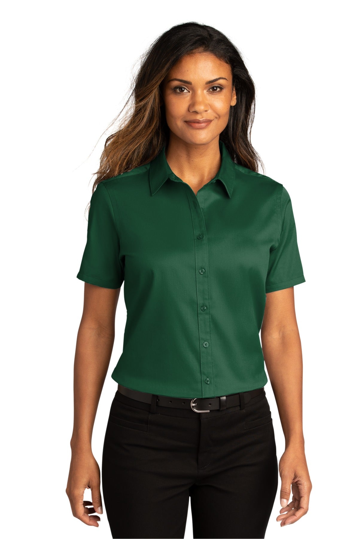 Port Authority ®  Women's Short Sleeve SuperPro React ™ Twill Shirt. LW809