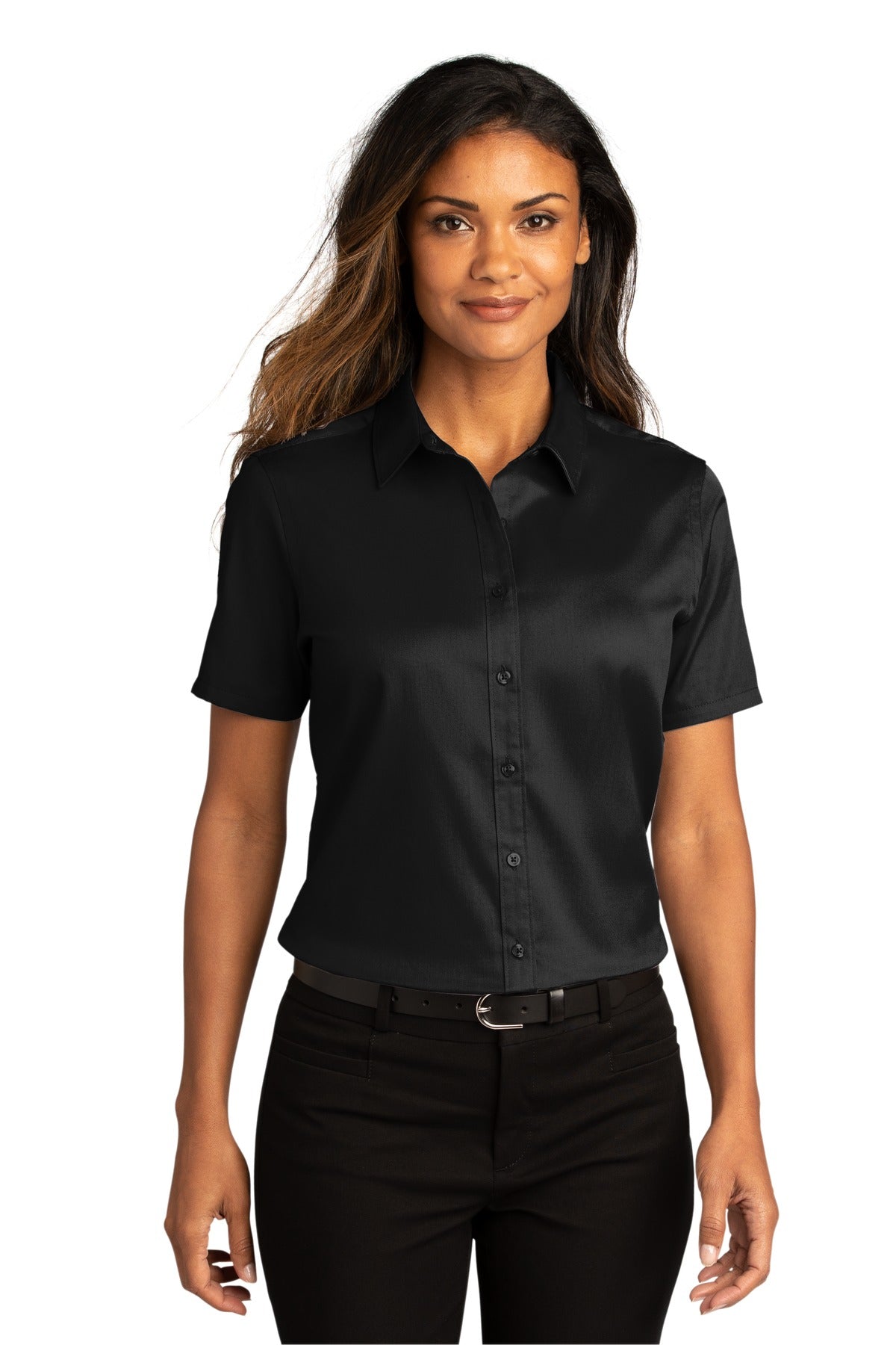Port Authority ®  Women's Short Sleeve SuperPro React ™ Twill Shirt. LW809
