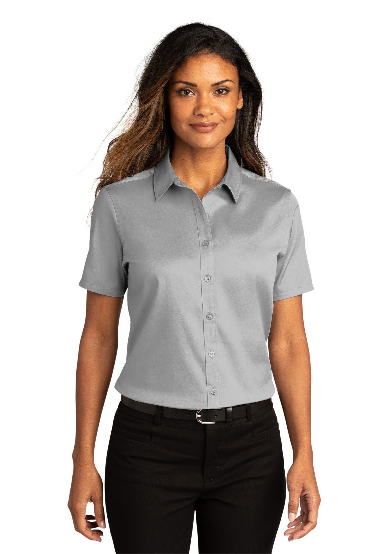 Port Authority ®  Women's Short Sleeve SuperPro React ™ Twill Shirt. LW809