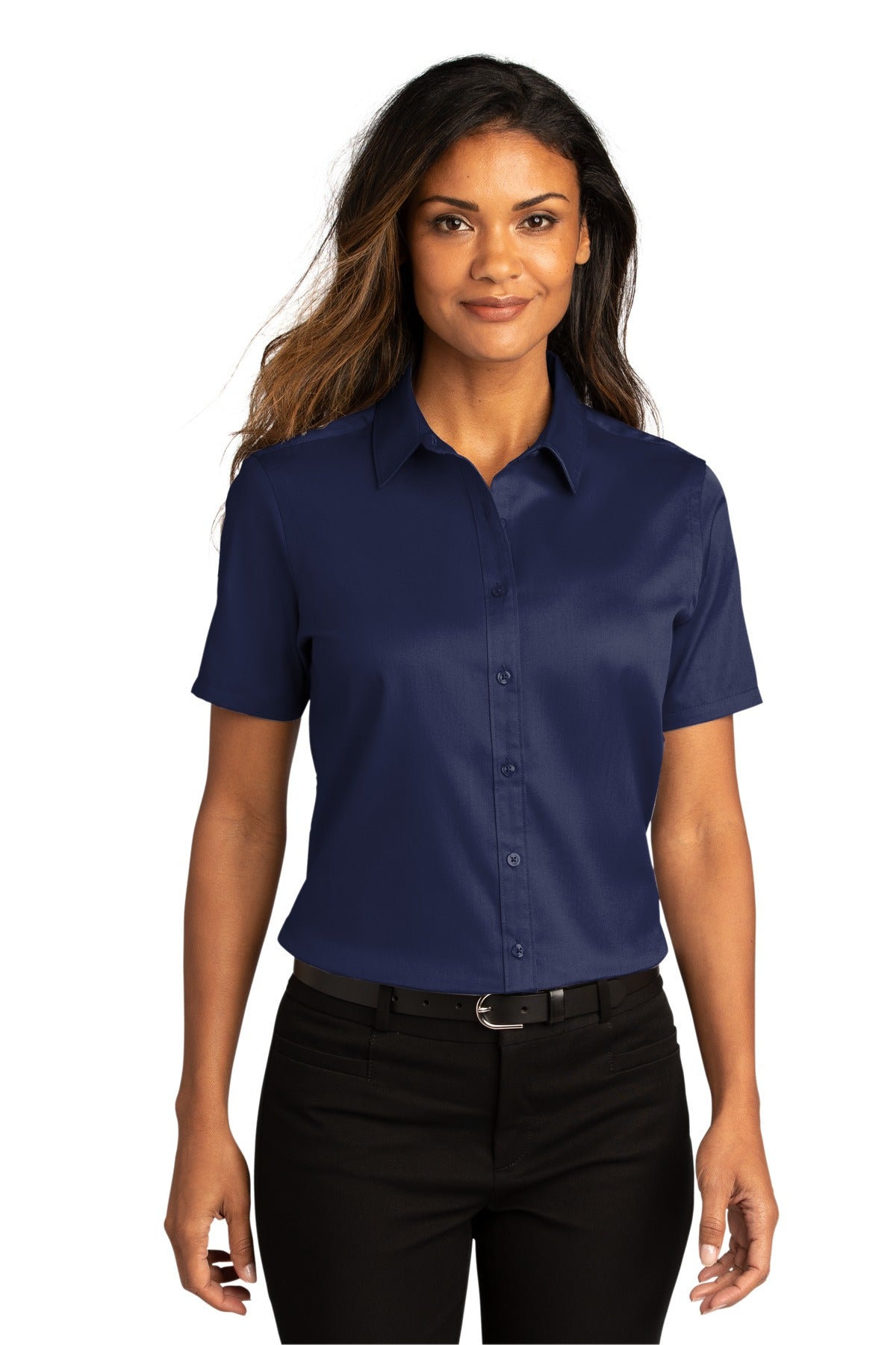 Port Authority ®  Women's Short Sleeve SuperPro React ™ Twill Shirt. LW809