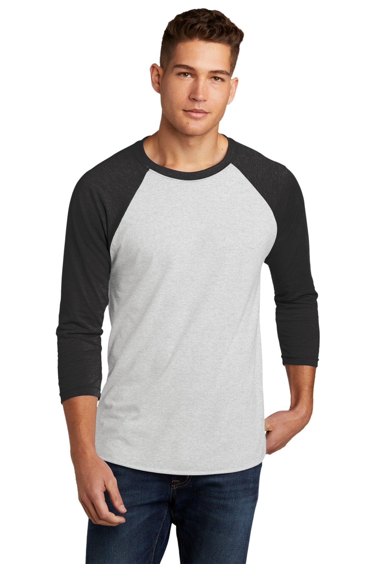 Next Level Apparel ®    Unisex Tri-Blend 3/4-Sleeve Raglan Tee. NL6051
