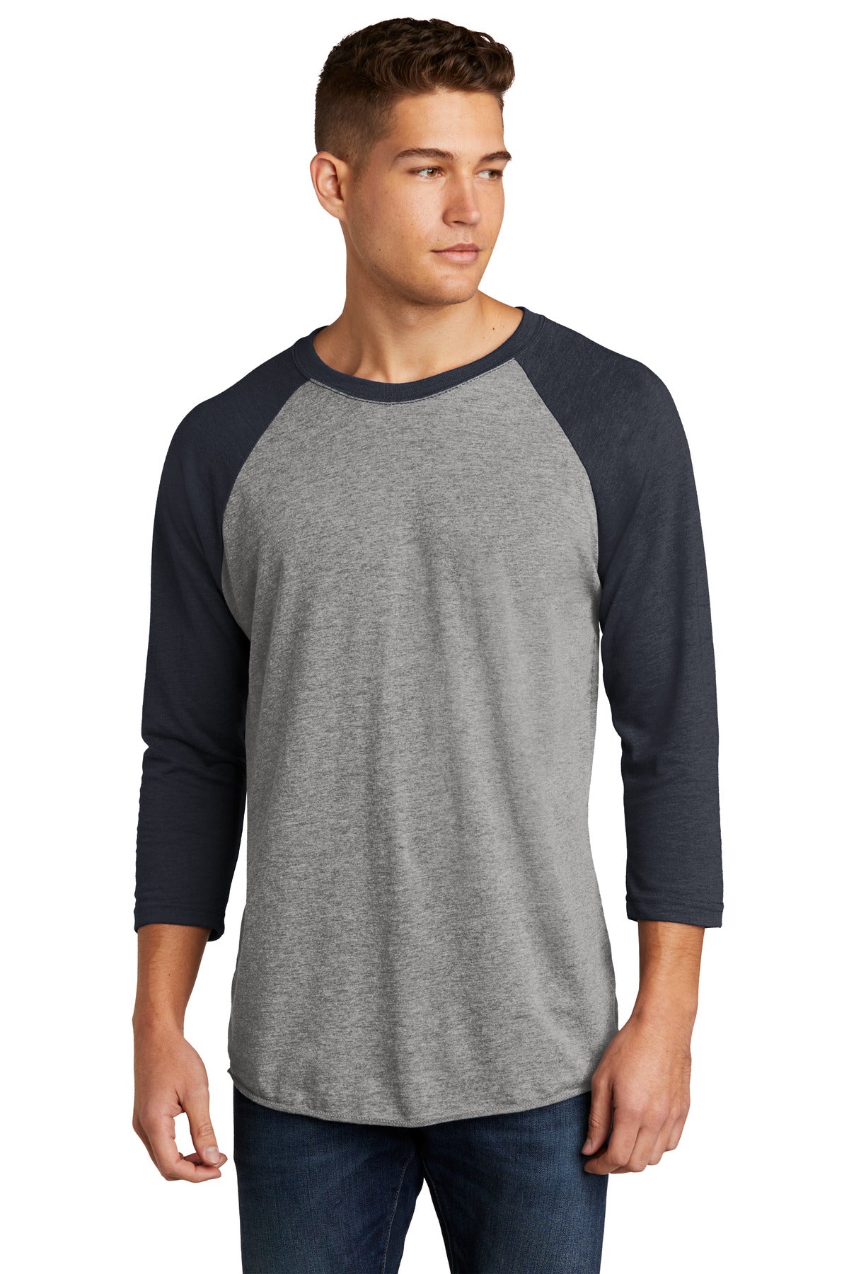 Next Level Apparel ®    Unisex Tri-Blend 3/4-Sleeve Raglan Tee. NL6051