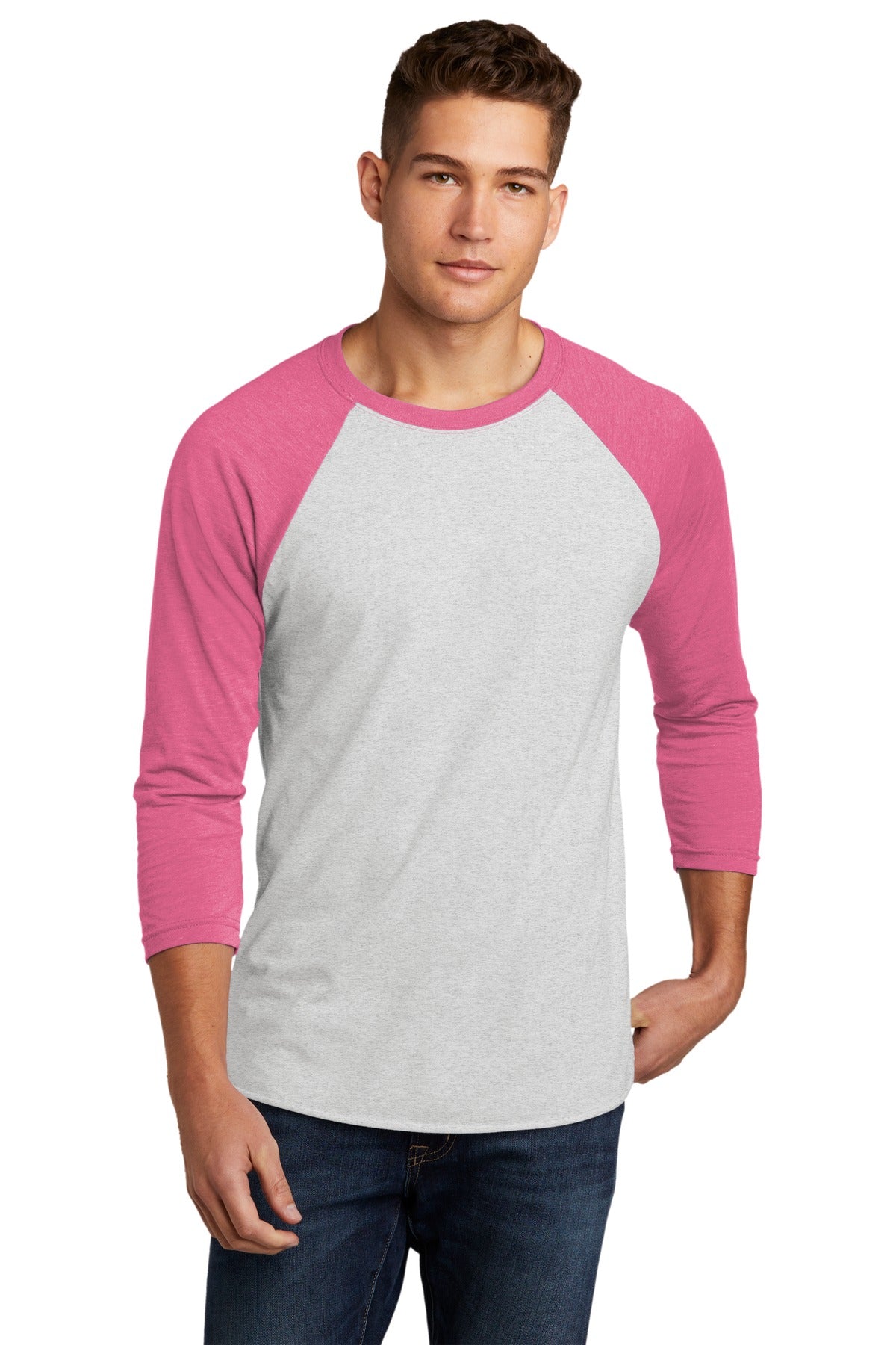 Next Level Apparel ®    Unisex Tri-Blend 3/4-Sleeve Raglan Tee. NL6051