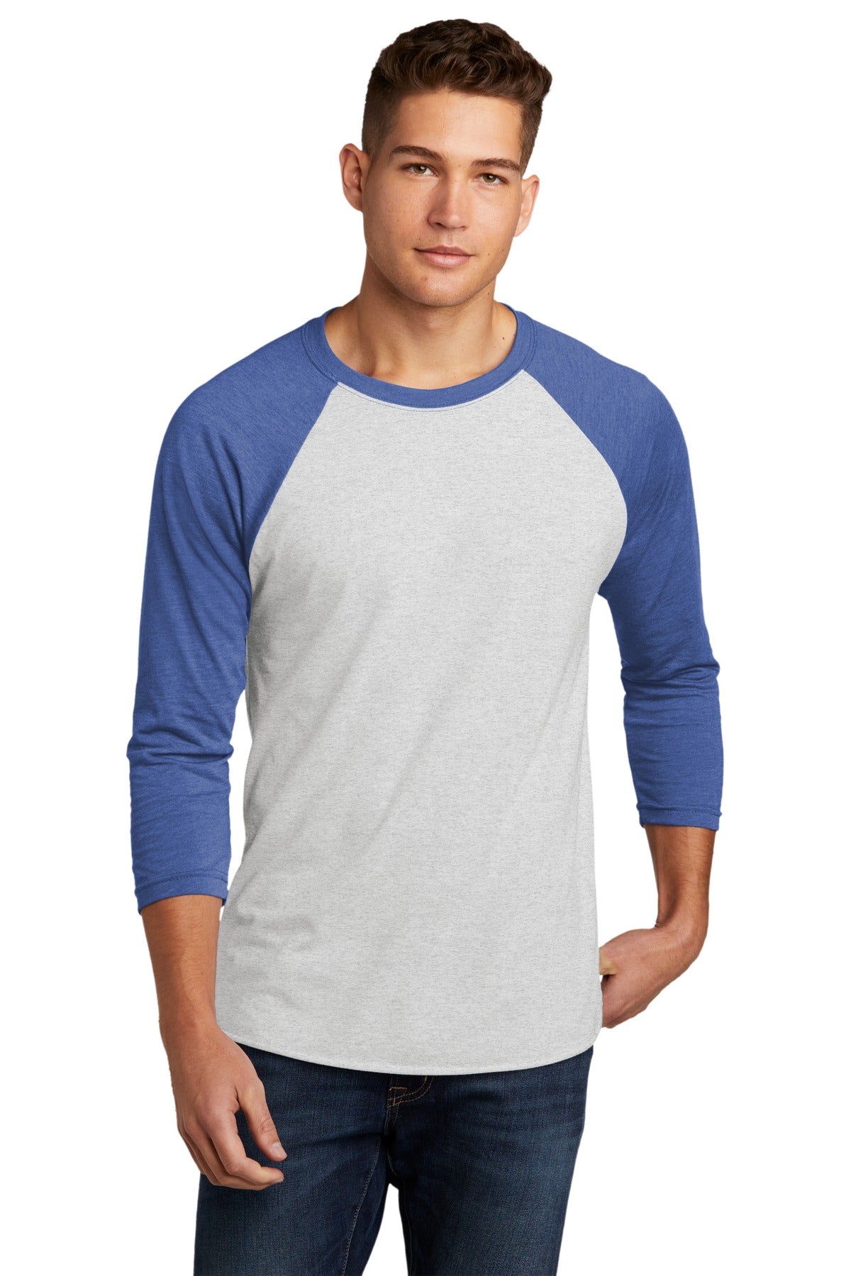 Next Level Apparel ®    Unisex Tri-Blend 3/4-Sleeve Raglan Tee. NL6051