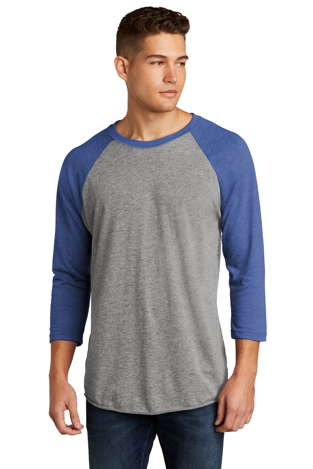 Next Level Apparel ®    Unisex Tri-Blend 3/4-Sleeve Raglan Tee. NL6051