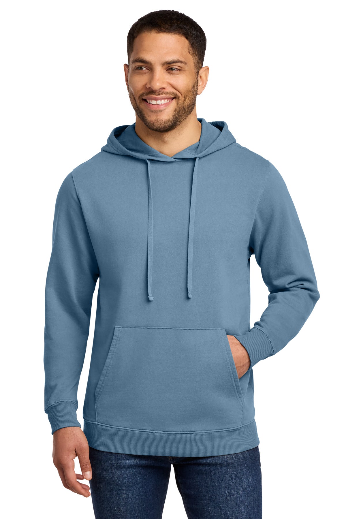 Port & Co Beach Wash Garment-Dyed Pullover Hooded Sweatshirt. PC098H