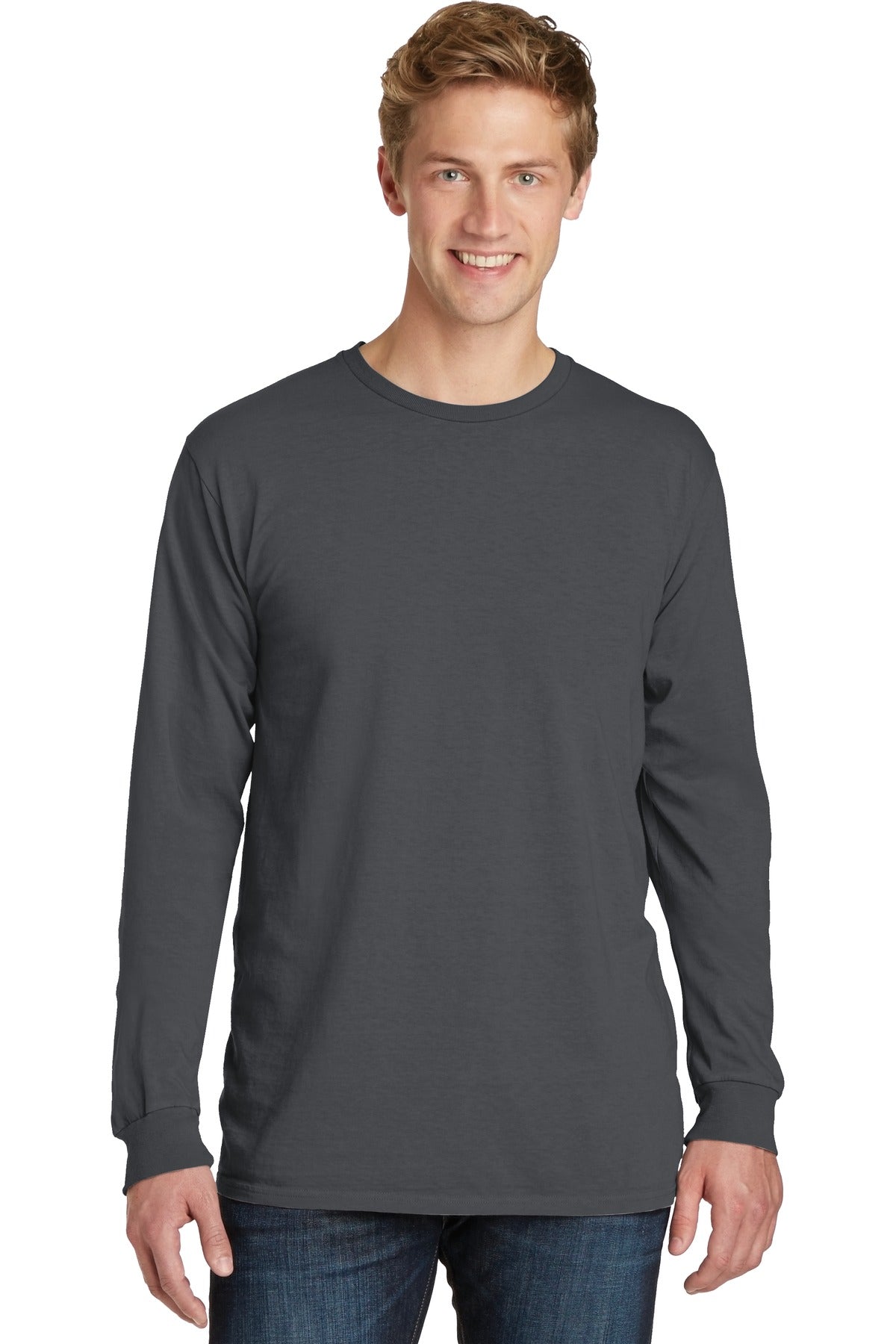 Port & Company ®  Beach Wash ®  Garment-Dyed Long Sleeve Tee PC099LS