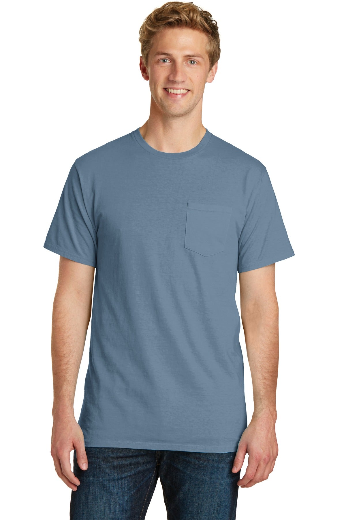 Port & Company ®  Beach Wash ®  Garment-Dyed Pocket Tee.  PC099P