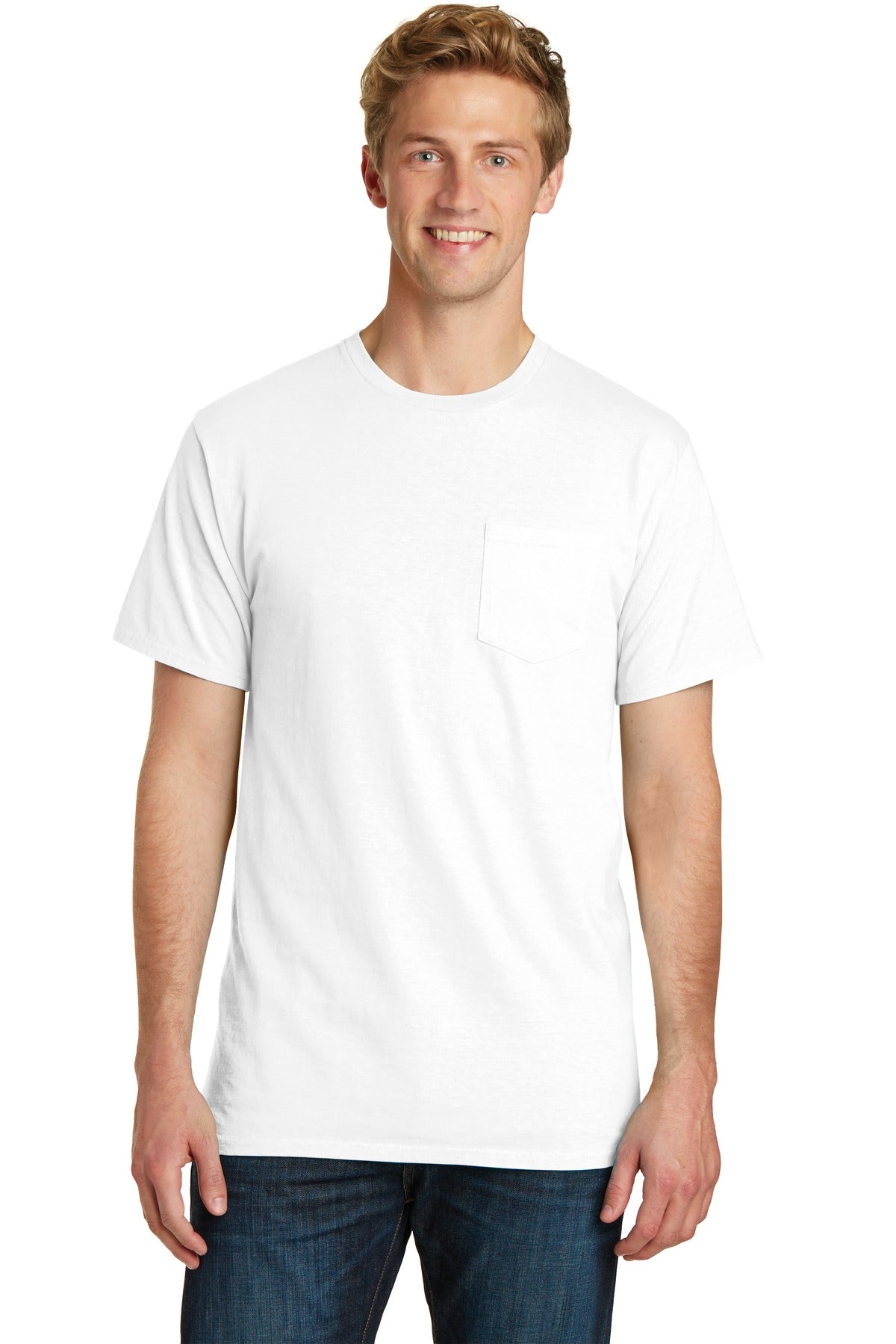 Port & Company ®  Beach Wash ®  Garment-Dyed Pocket Tee.  PC099P